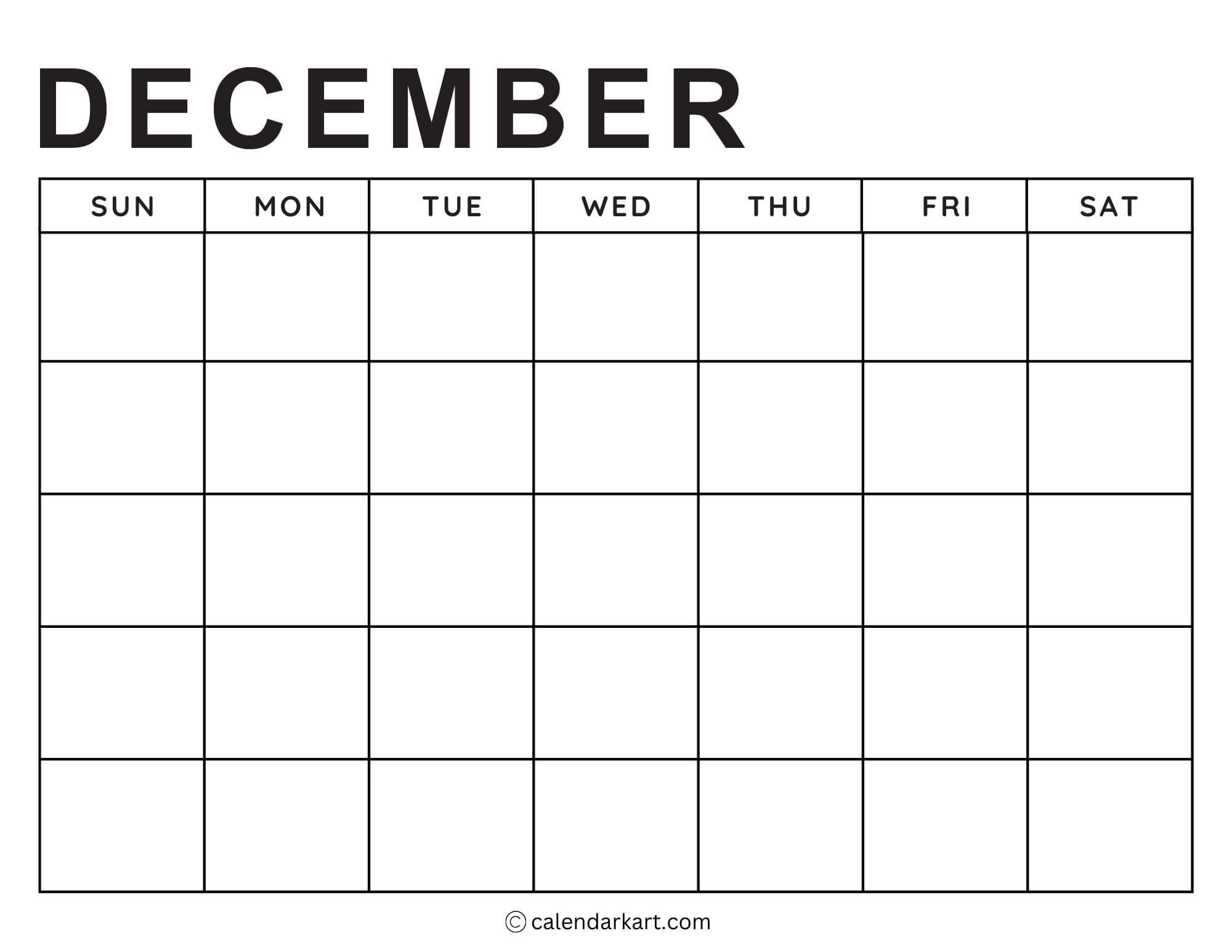 Printable Monthly Weekly And Yearly Blank Calendar Templates