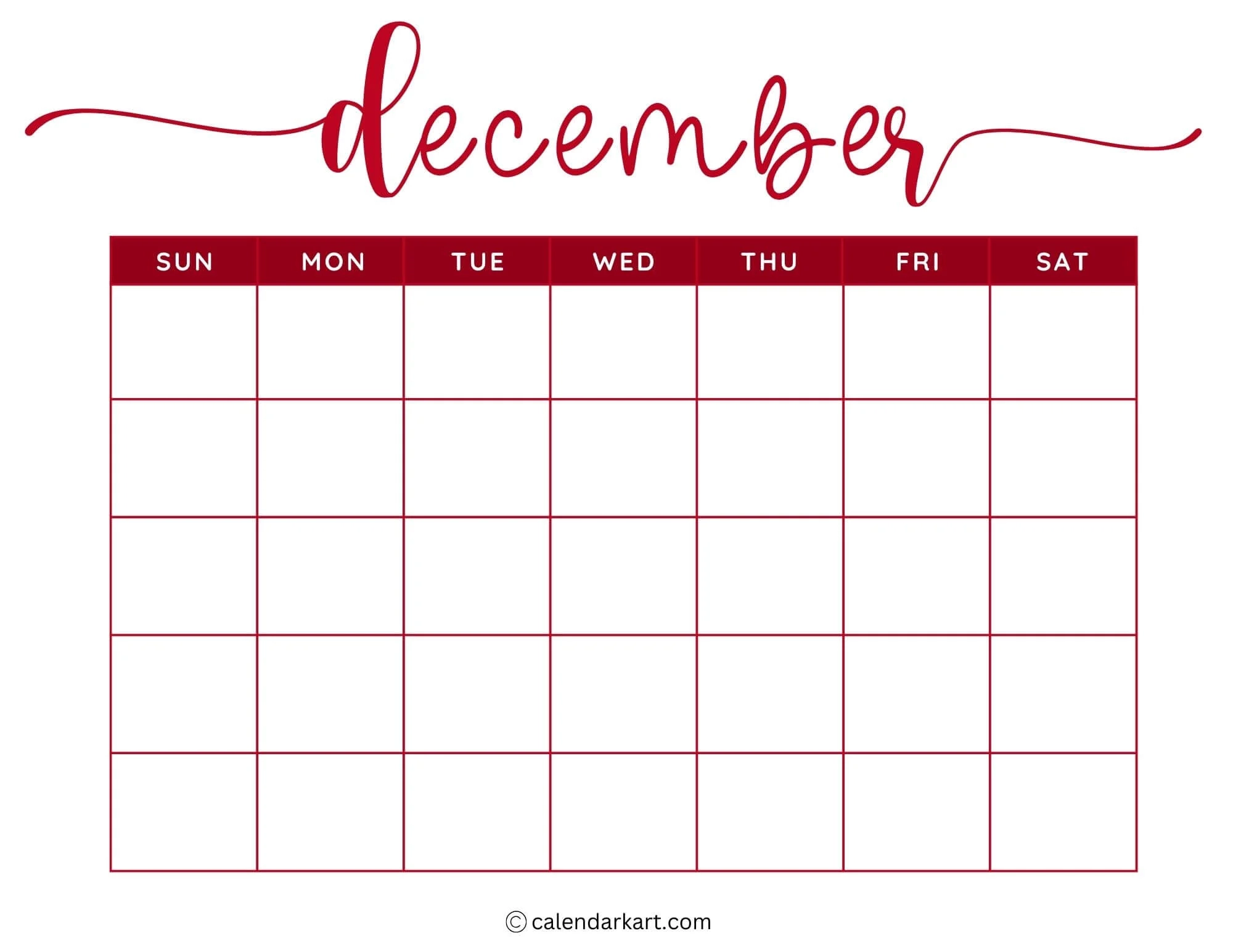 Blank Bimonthly Printable Calendar