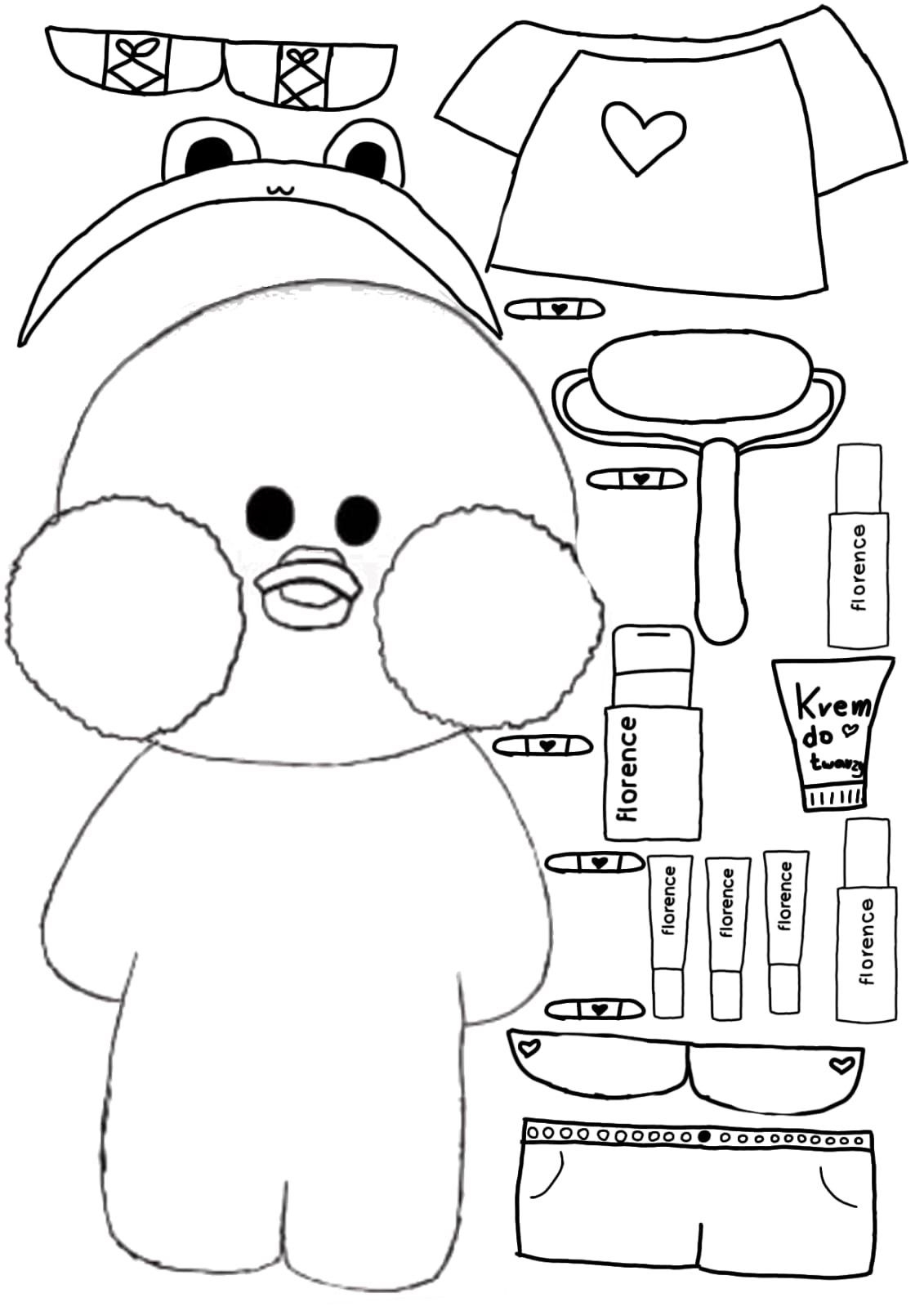 Printable Paper Duck 