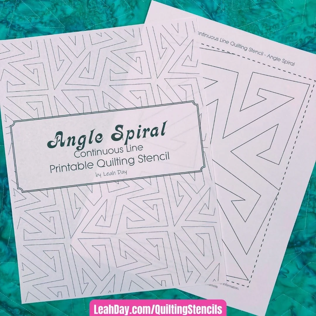 Printable Quilting Stencils Paper Quilt Stencil LeahDay