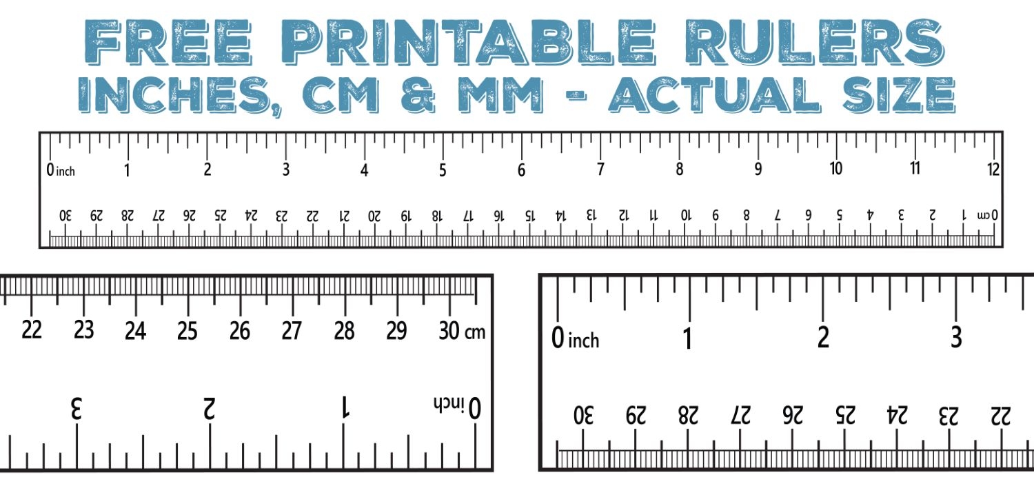 Printable Ruler Free Accurate Ruler Inches CM MM World Of 