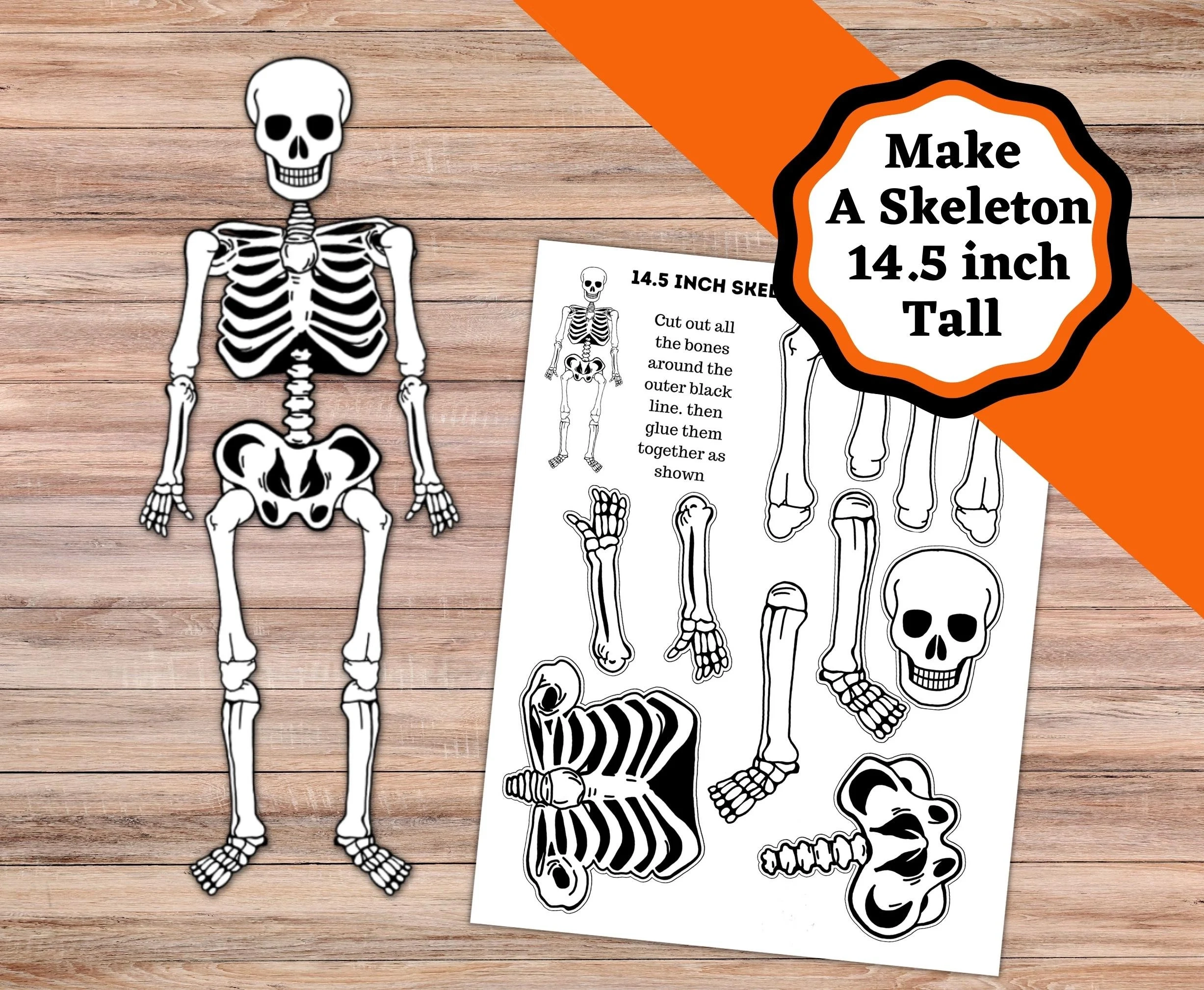 Printable Paper Skeleton