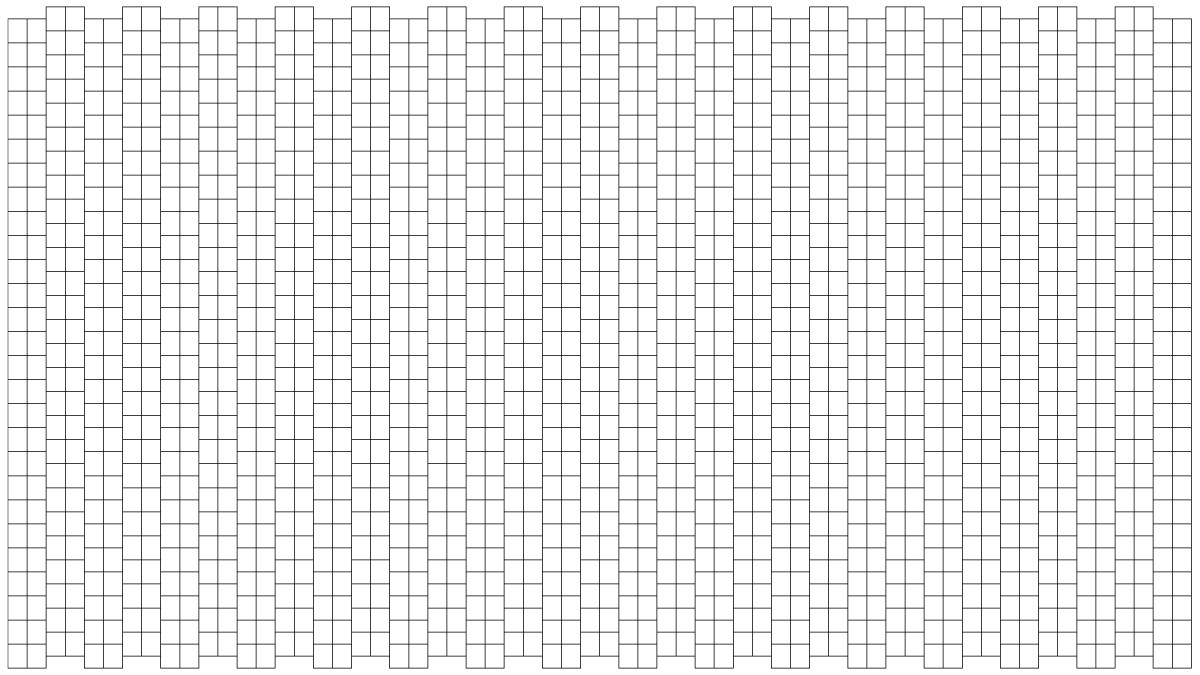 Printable Weaving Grid Double Peyote