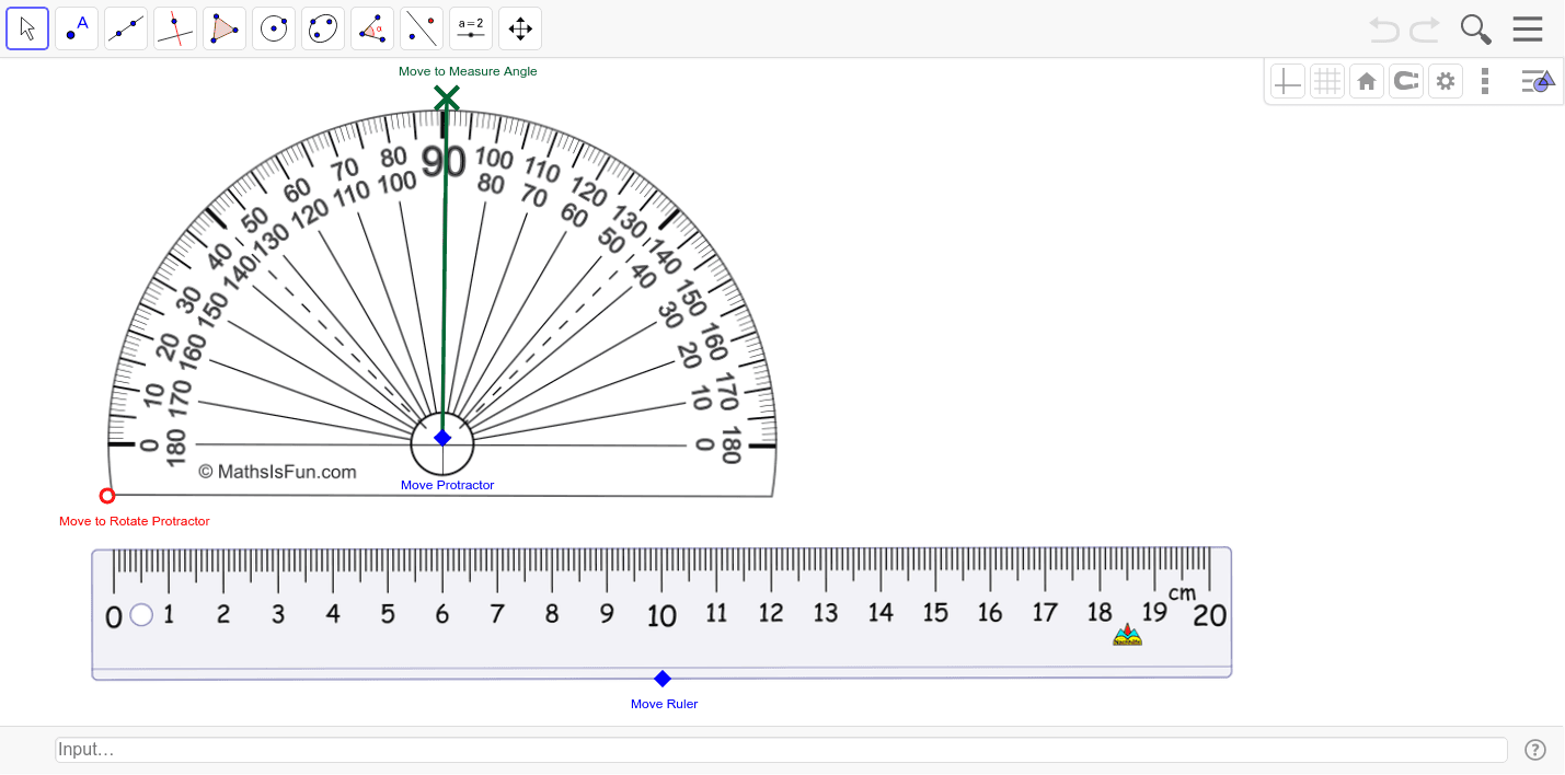 Protractor And Ruler GeoGebra