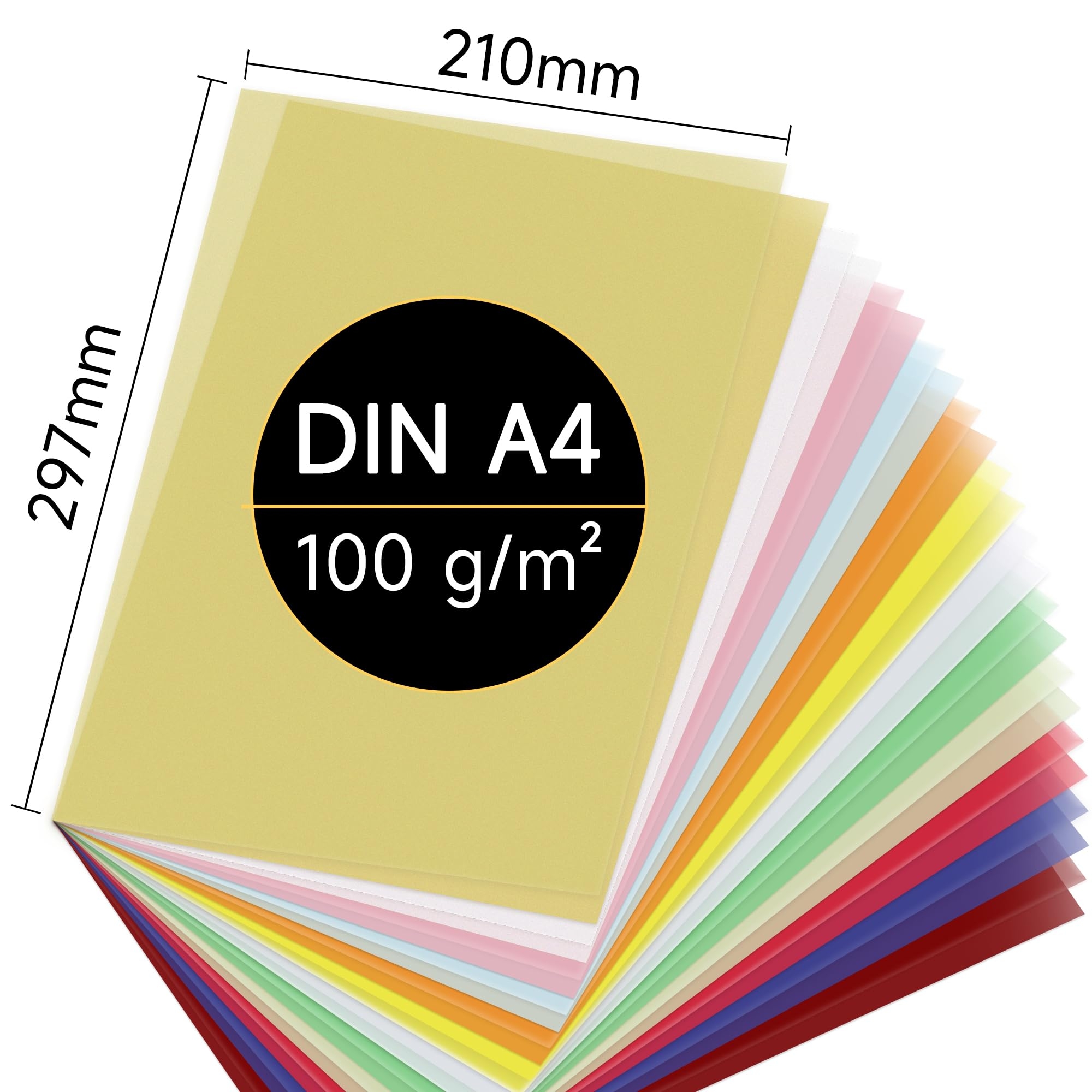 Qiareoiu Tracing Paper Colourful Tracing Paper A4 Parchment Paper For Printing 12 Colours Including Gold amp Silver Parchment Paper For Making 
