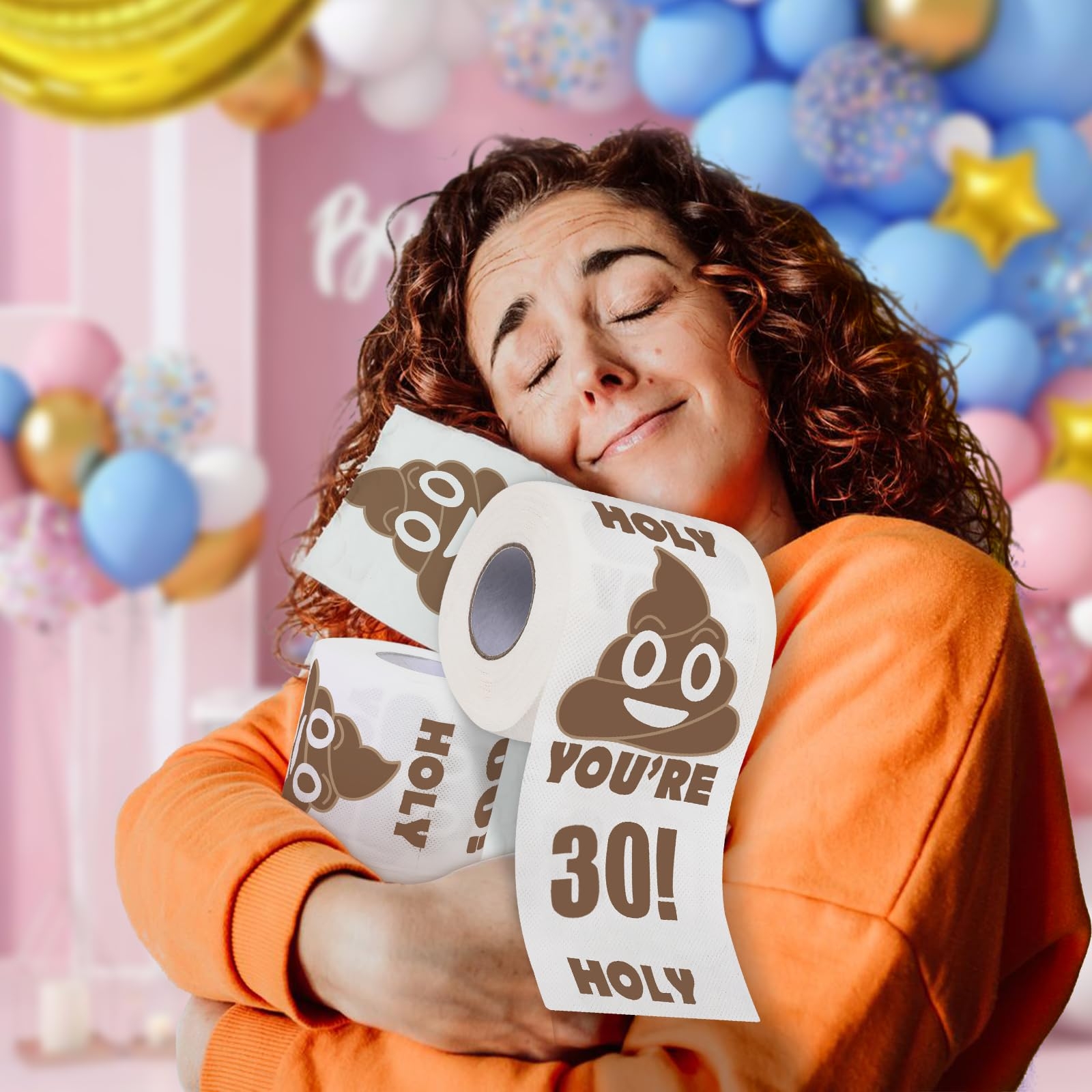 Qpout They Are 30 Printed Toilet Paper Gag Gifts Birthday Novelty Toilet Paper Rolls Gag Gifts Happy 30th Birthday Funny Toilet Paper For The Best 