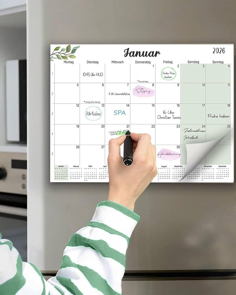 Magnetic Wall Calendar Planner