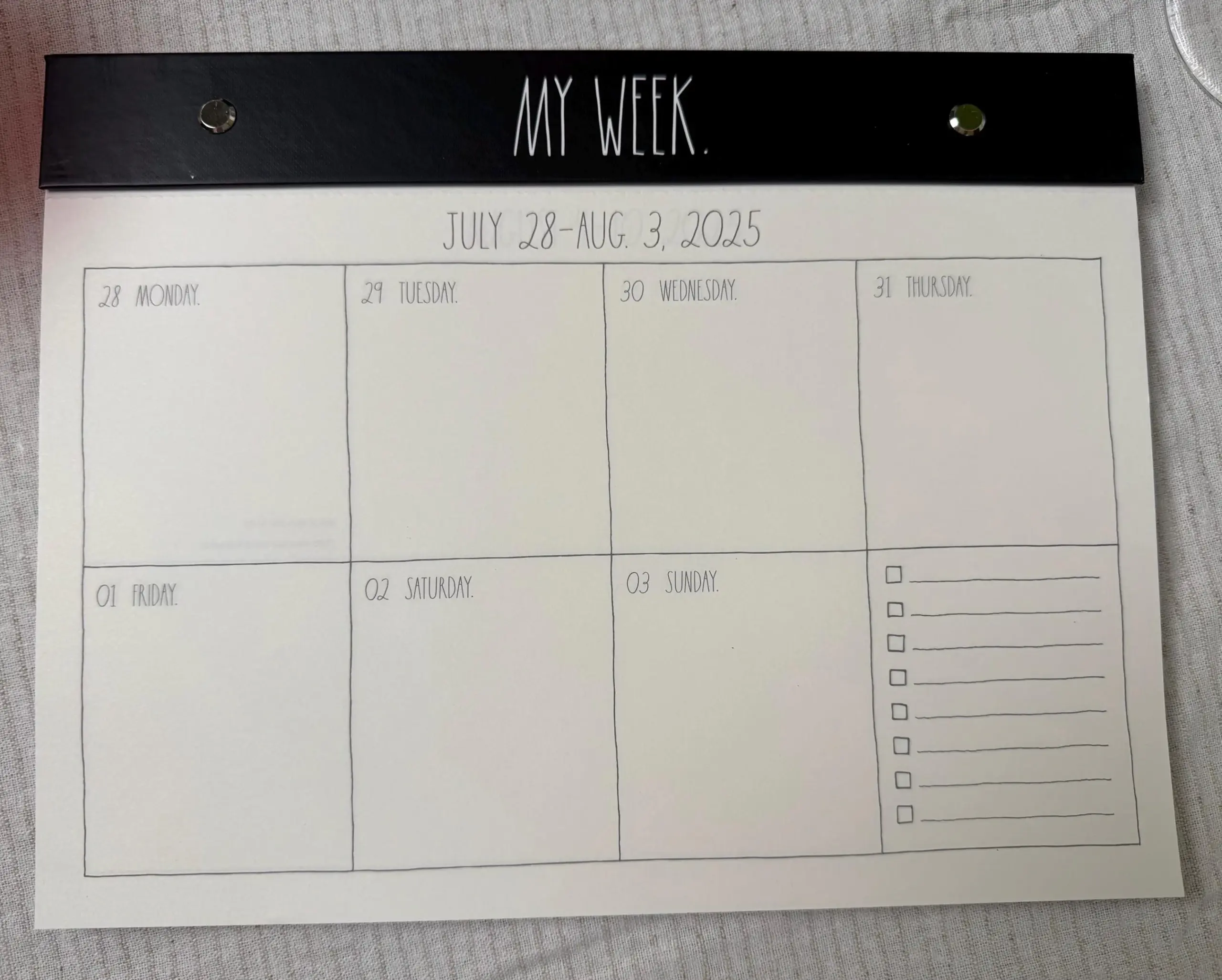 Rae Dunn Calendar Planner