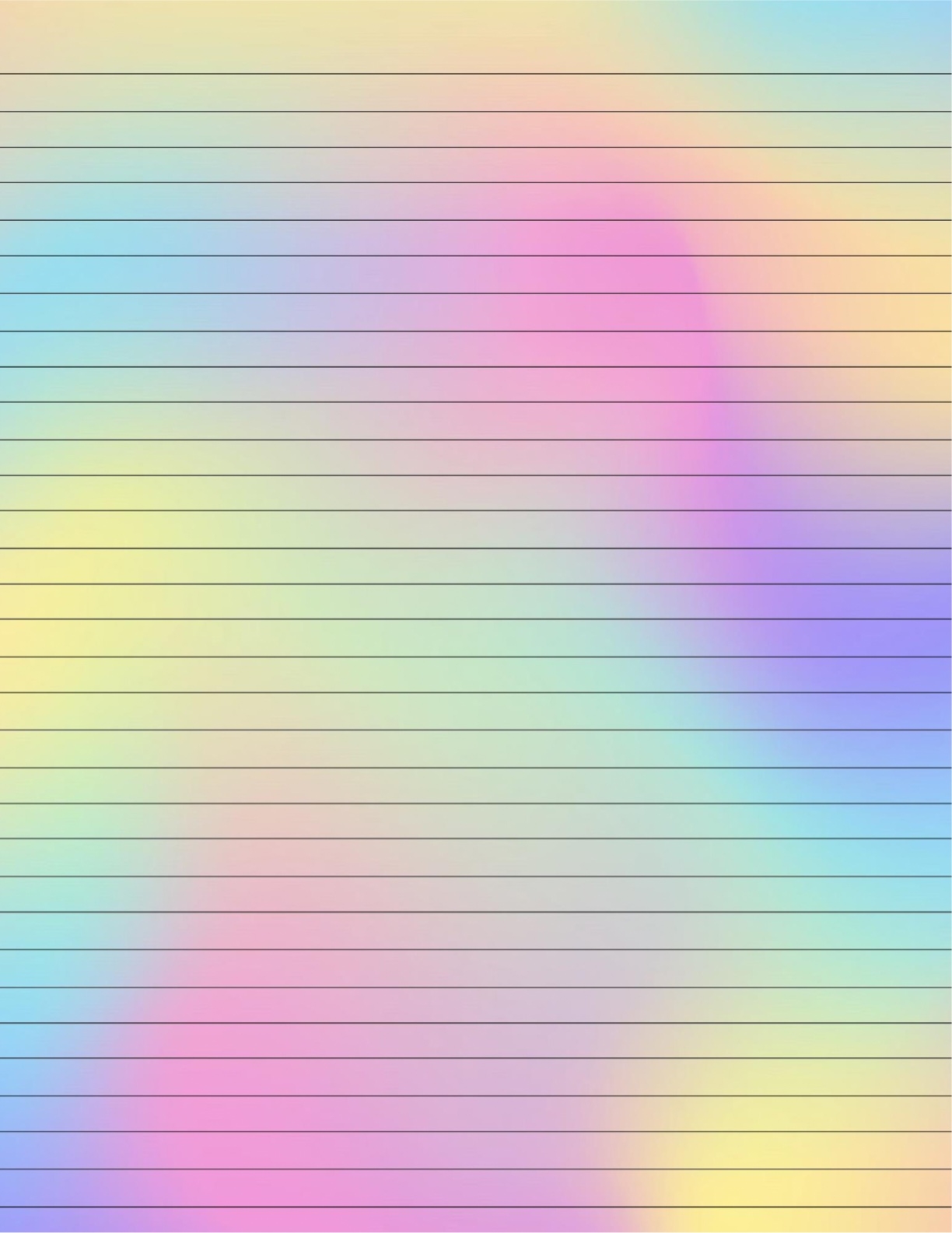 Rainbow Lined Paper 5 Notability Gallery