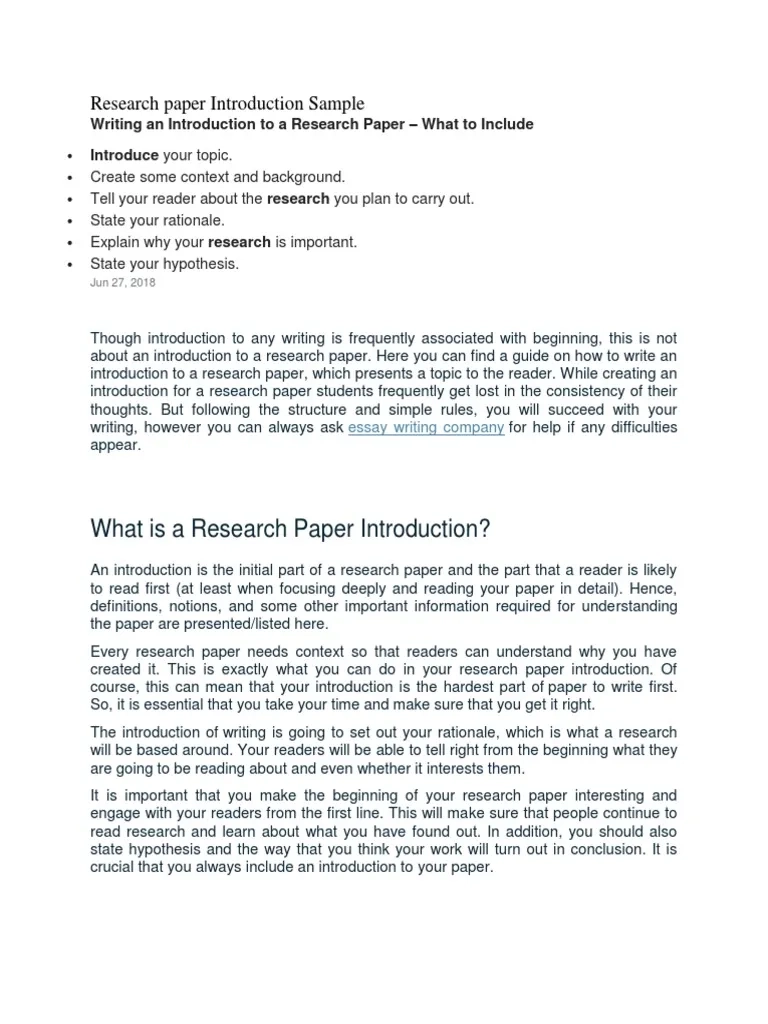 Research Paper Introduction Sample PDF Recidivism Essays