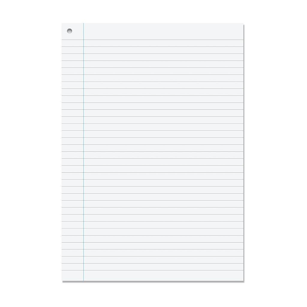 RHINO A4 Corner Punched Exercise Paper 8mm Lined RHINO Stationery