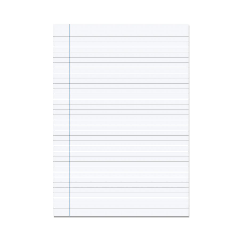 RHINO A4 Exercise Paper 8mm Lined Margin 500 RHINO Stationery