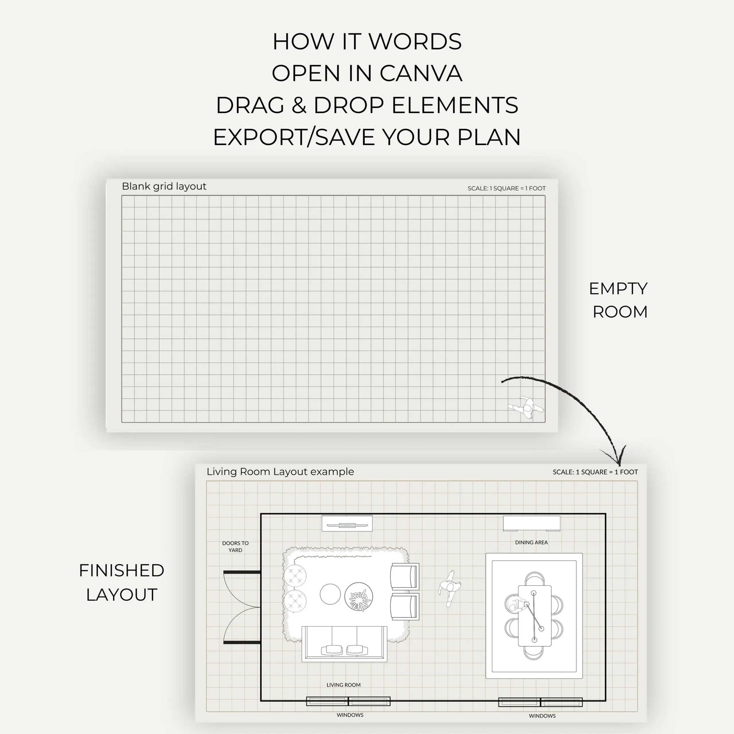 Room Planner Template Canva Floor Plan Layout Planner Interior 