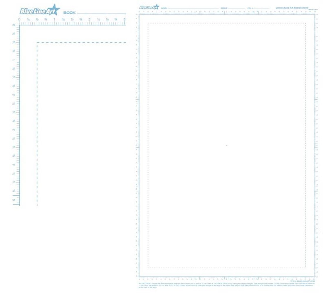 Ruled Pro Comic Book Art Boards 11x17 Amazon co uk Home amp Kitchen