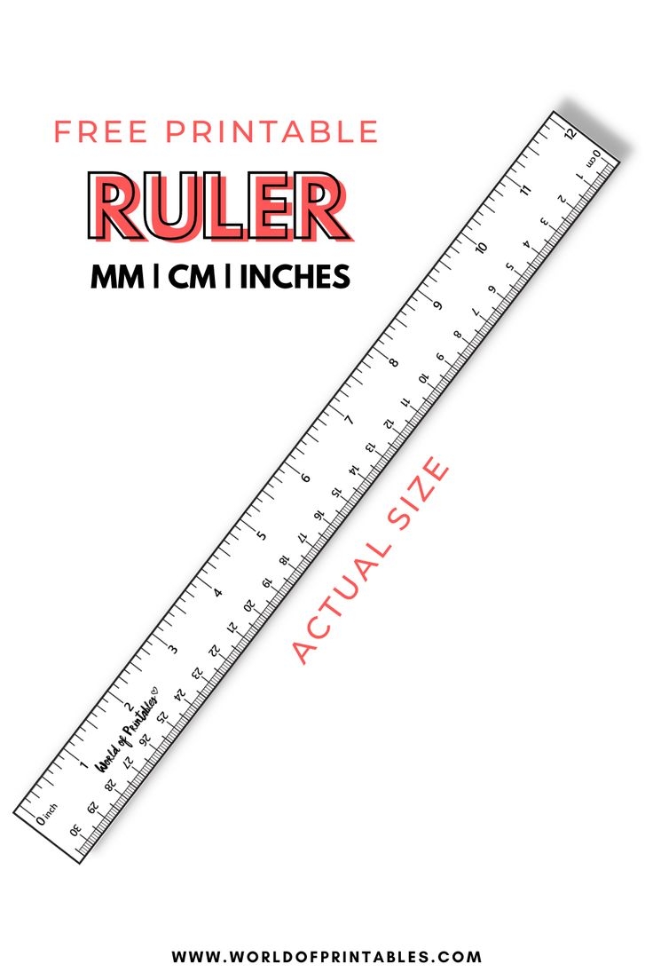 12 Inch Paper Ruler Printable