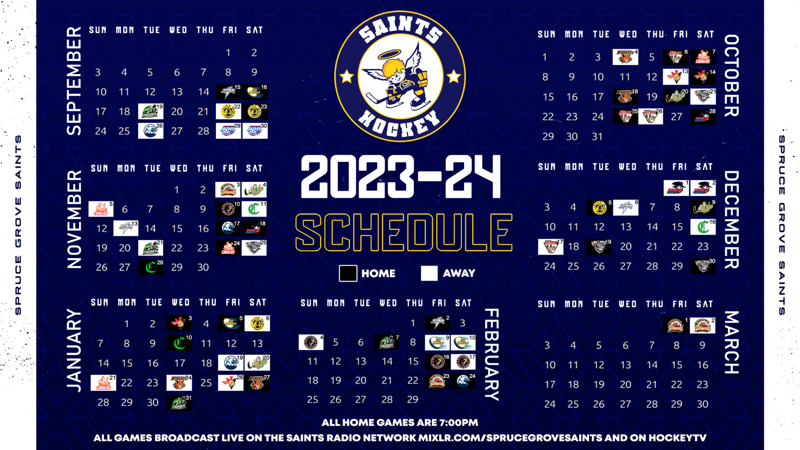 SAINTS ANNOUNCE 2023 REGULAR SEASON SCHEDULE News