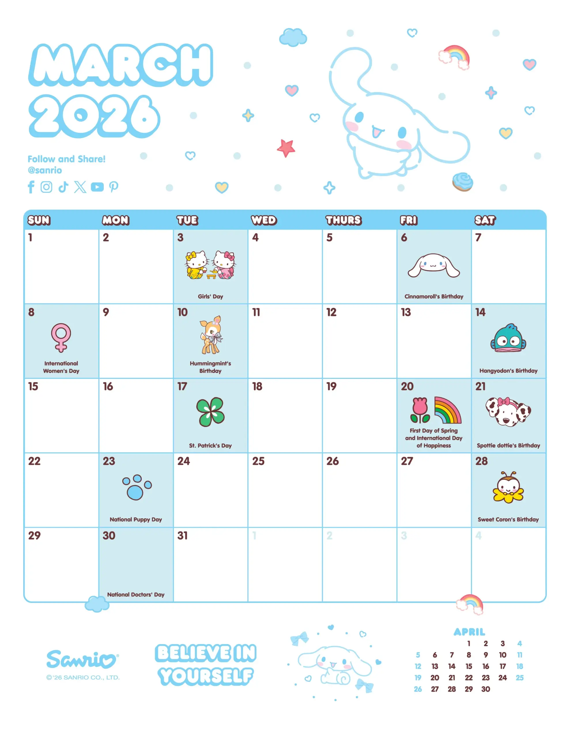 Sanrio Friend Of The Month