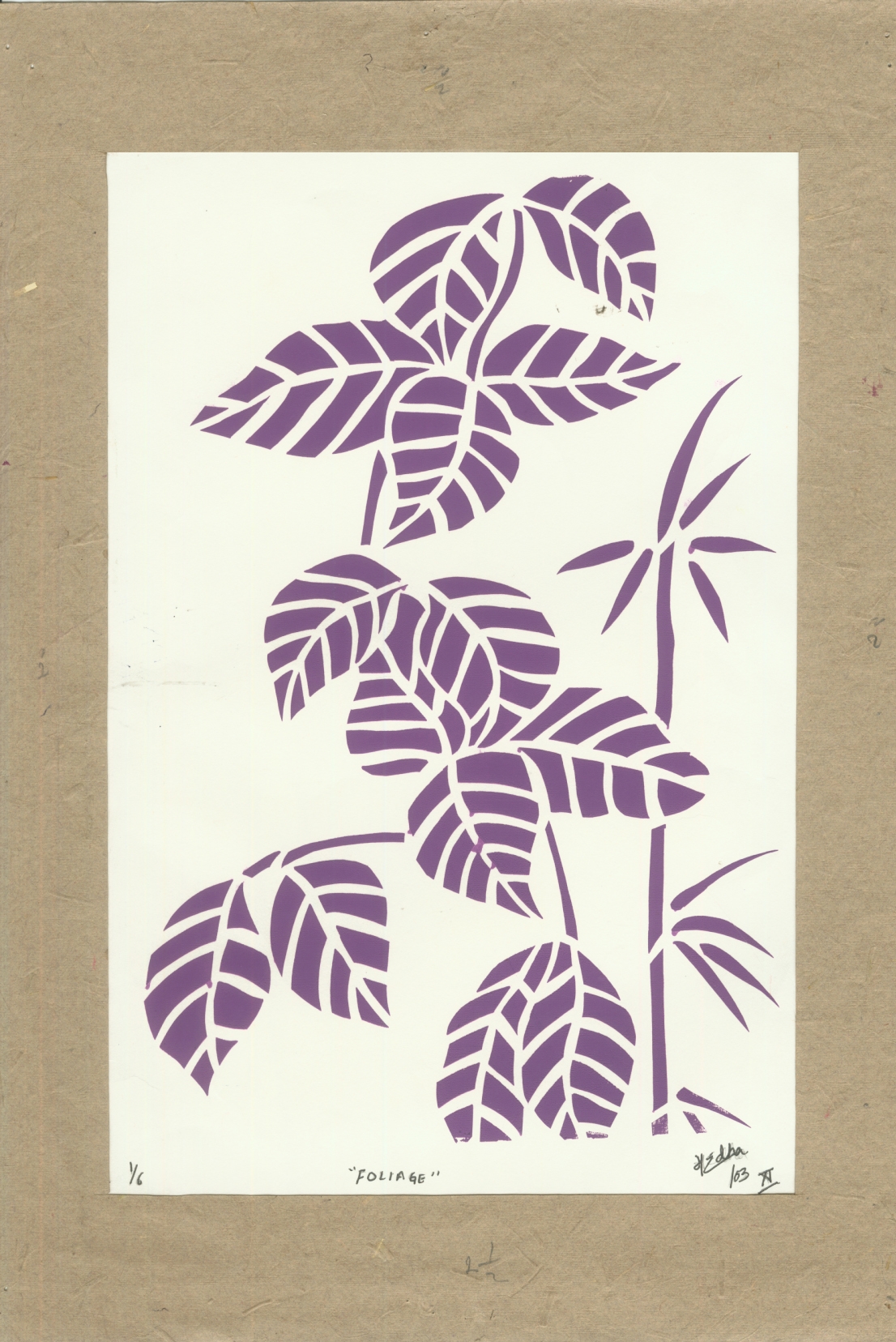Screen Prints With Handcut Paper Stencils Behance