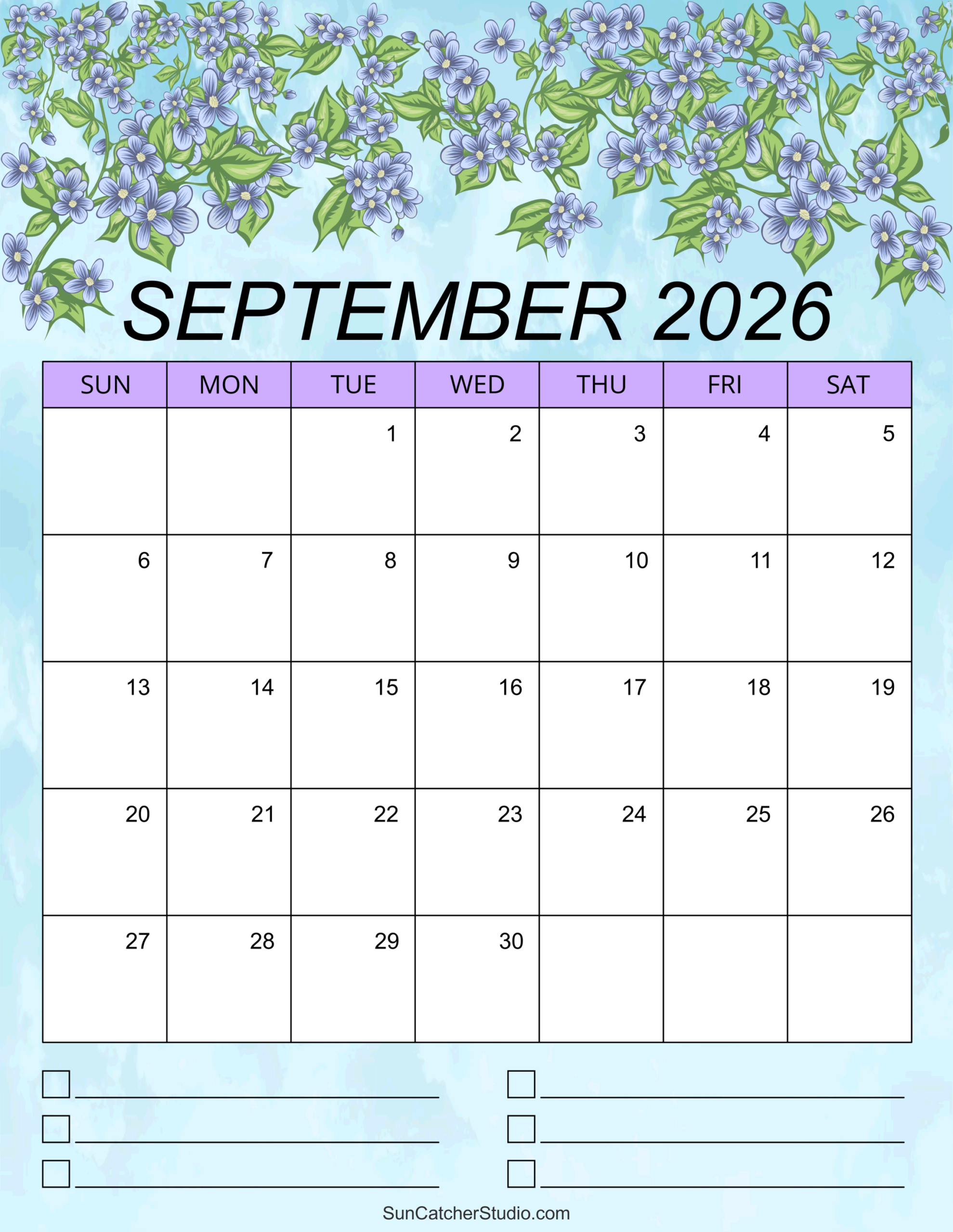 September 2026 Calendar Free Printable Free Printables 