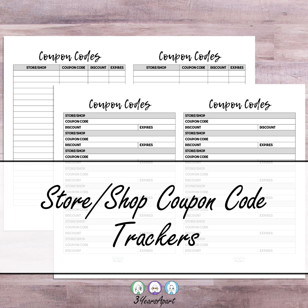 Shop Coupon Codes A5 And Half Letter Printable Bullet Journal 