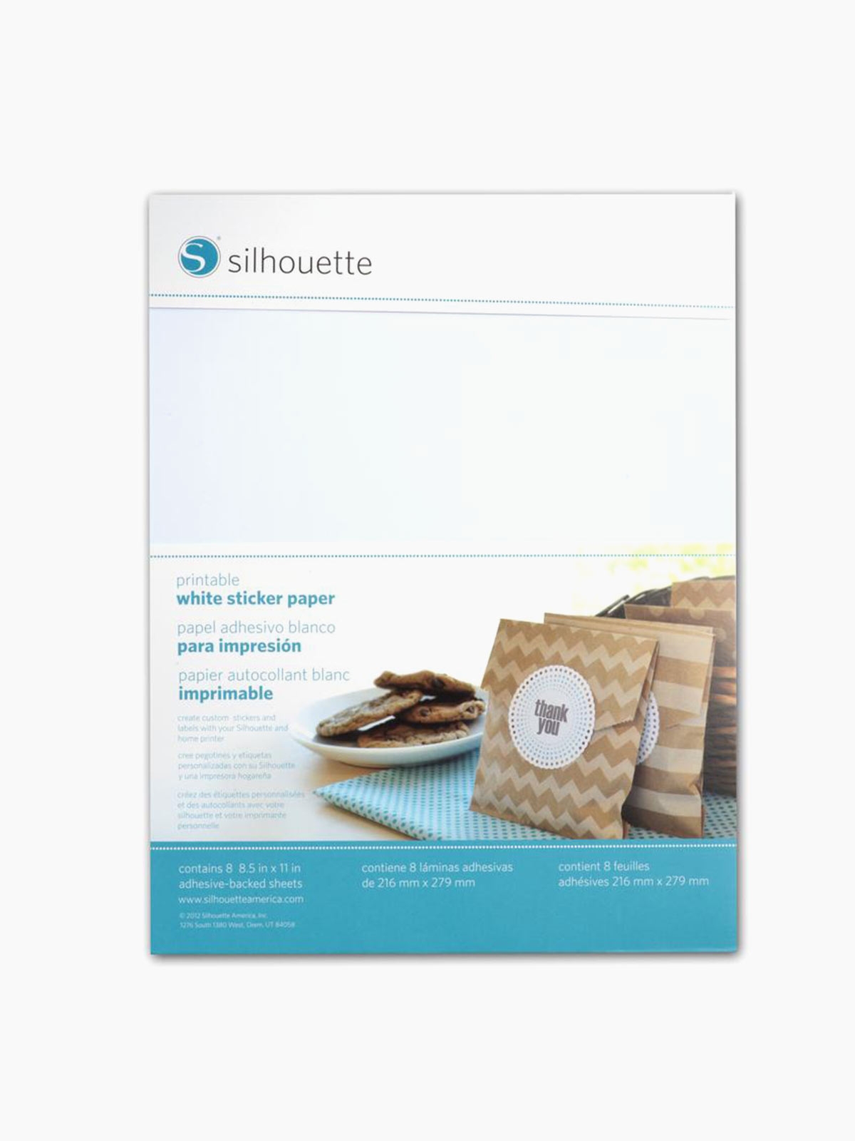 Silhouette Printable White Sticker Paper Graphic International 