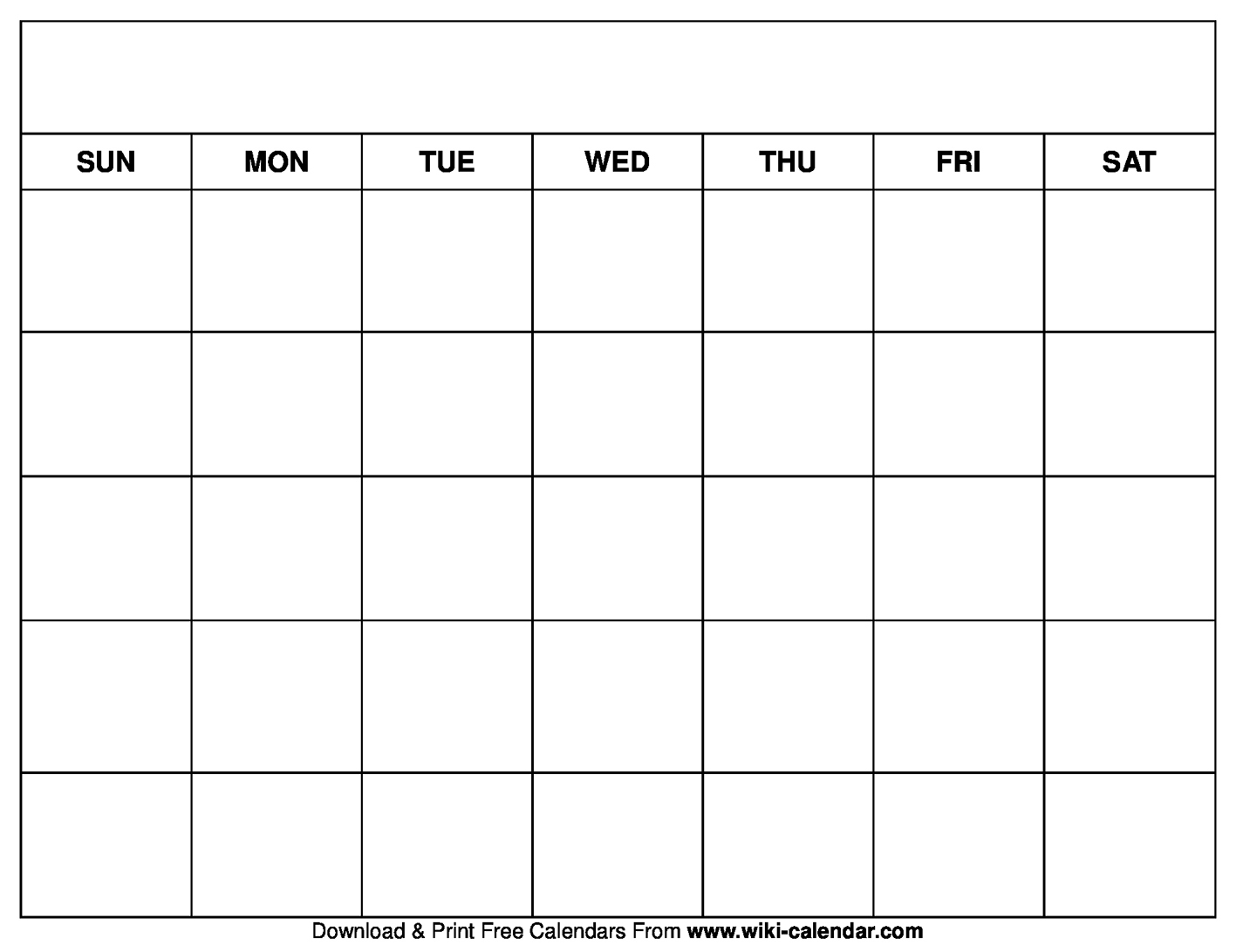 Printable Half Page Calendar Blank