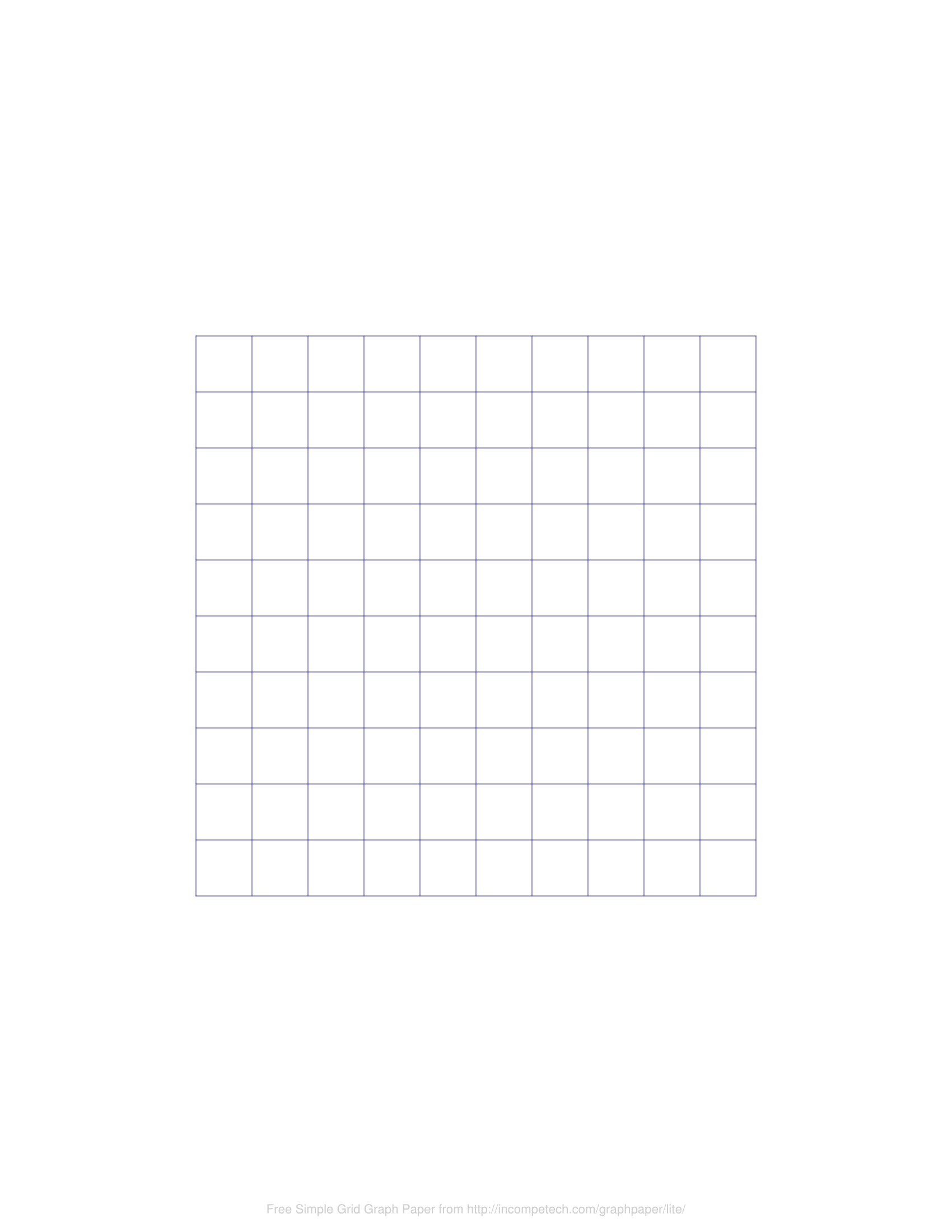 Graph Paper 6x6