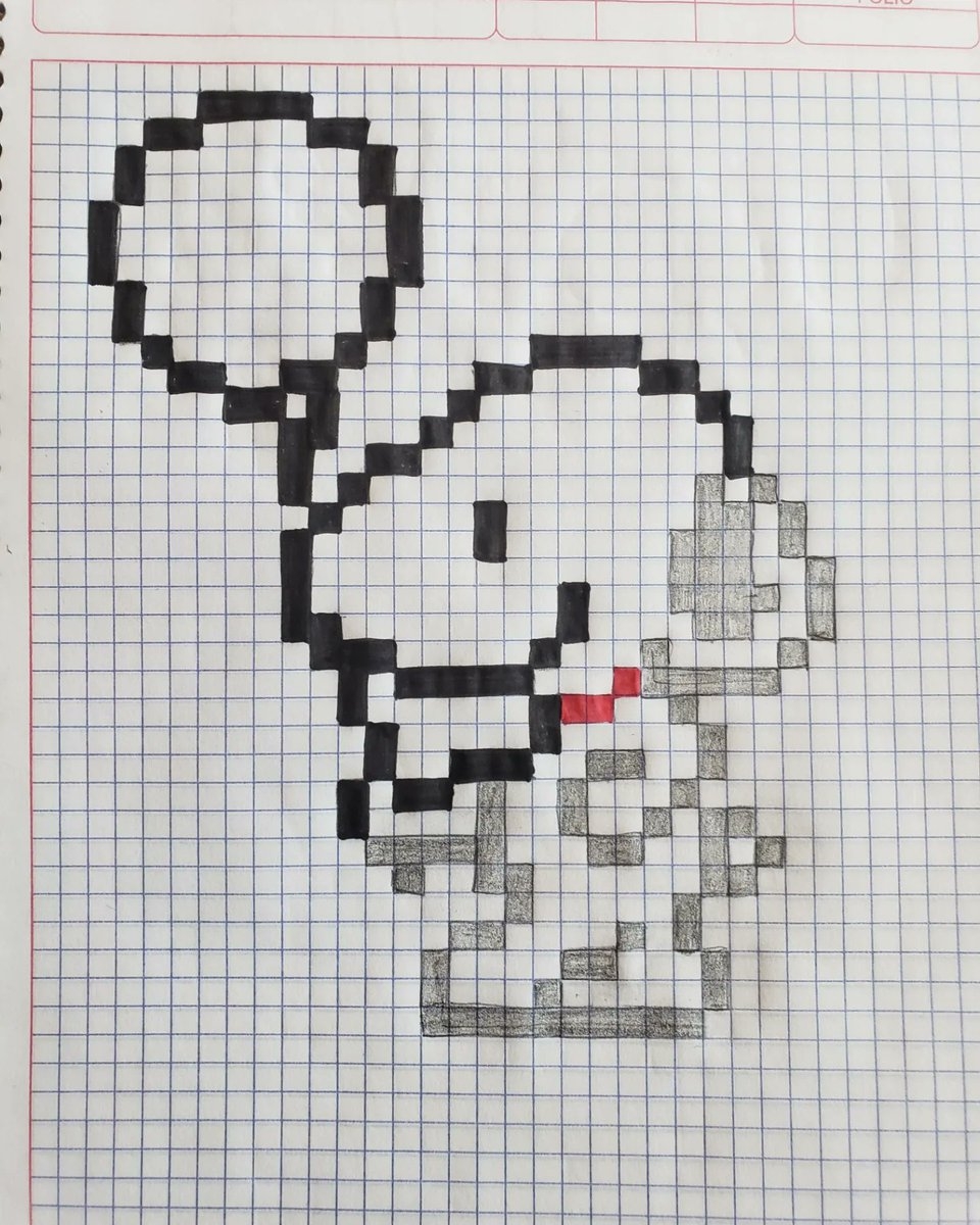 Snoopy Pixel Art pixelart snoopy charliebrown scribble