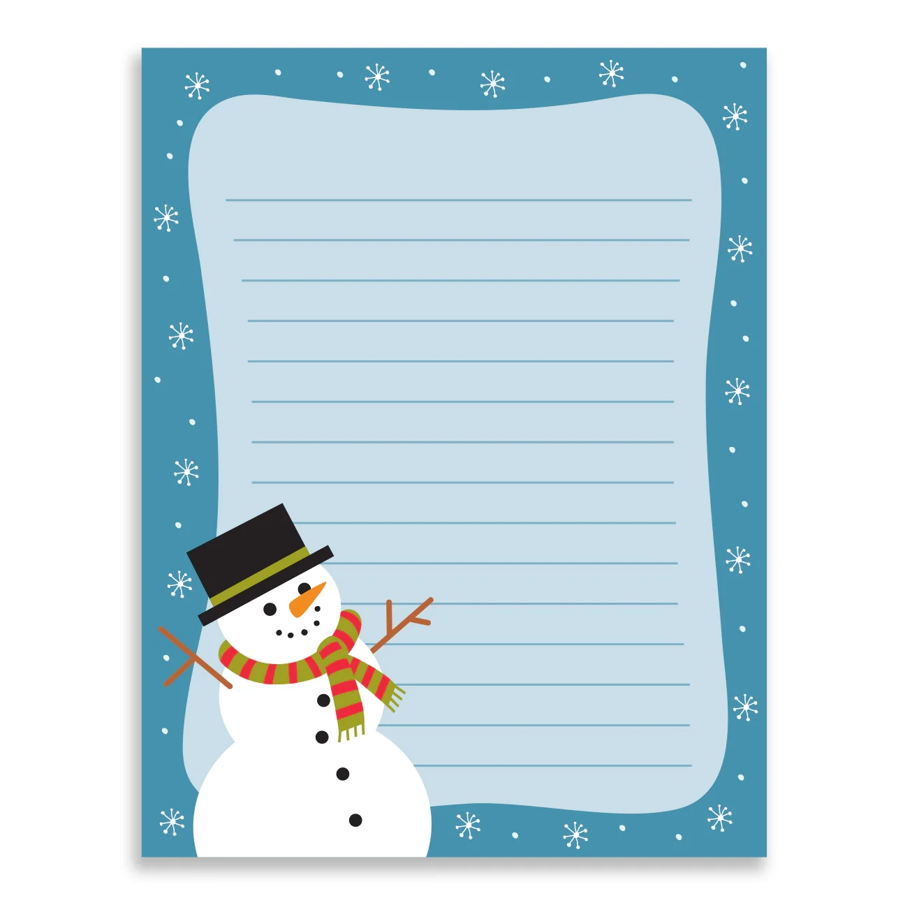 Snowman Notepad The Imagination Spot