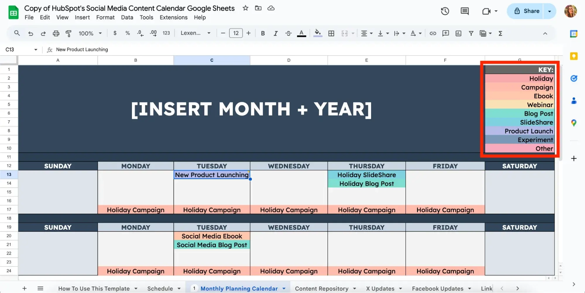 Social Media Calendar Template The 10 Best For Marketers Free 