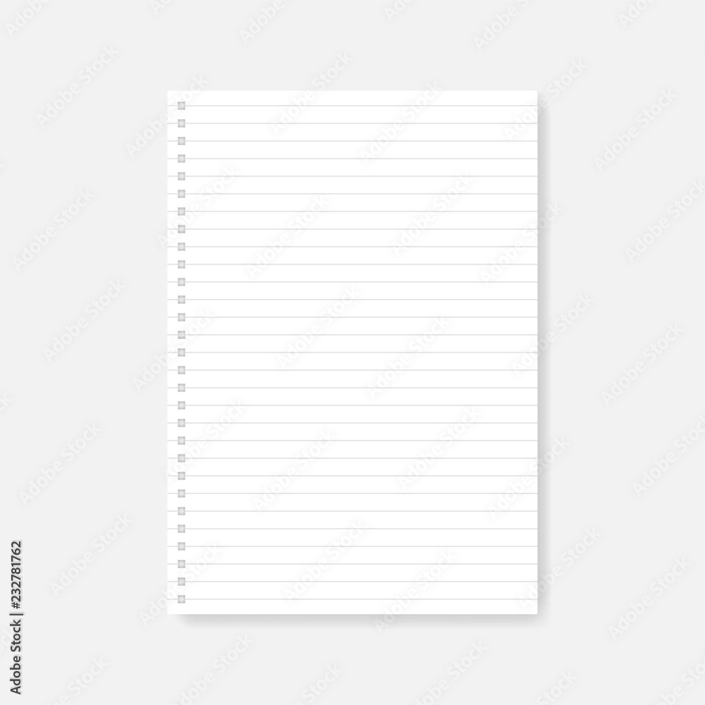 Hole Punched Lined Paper