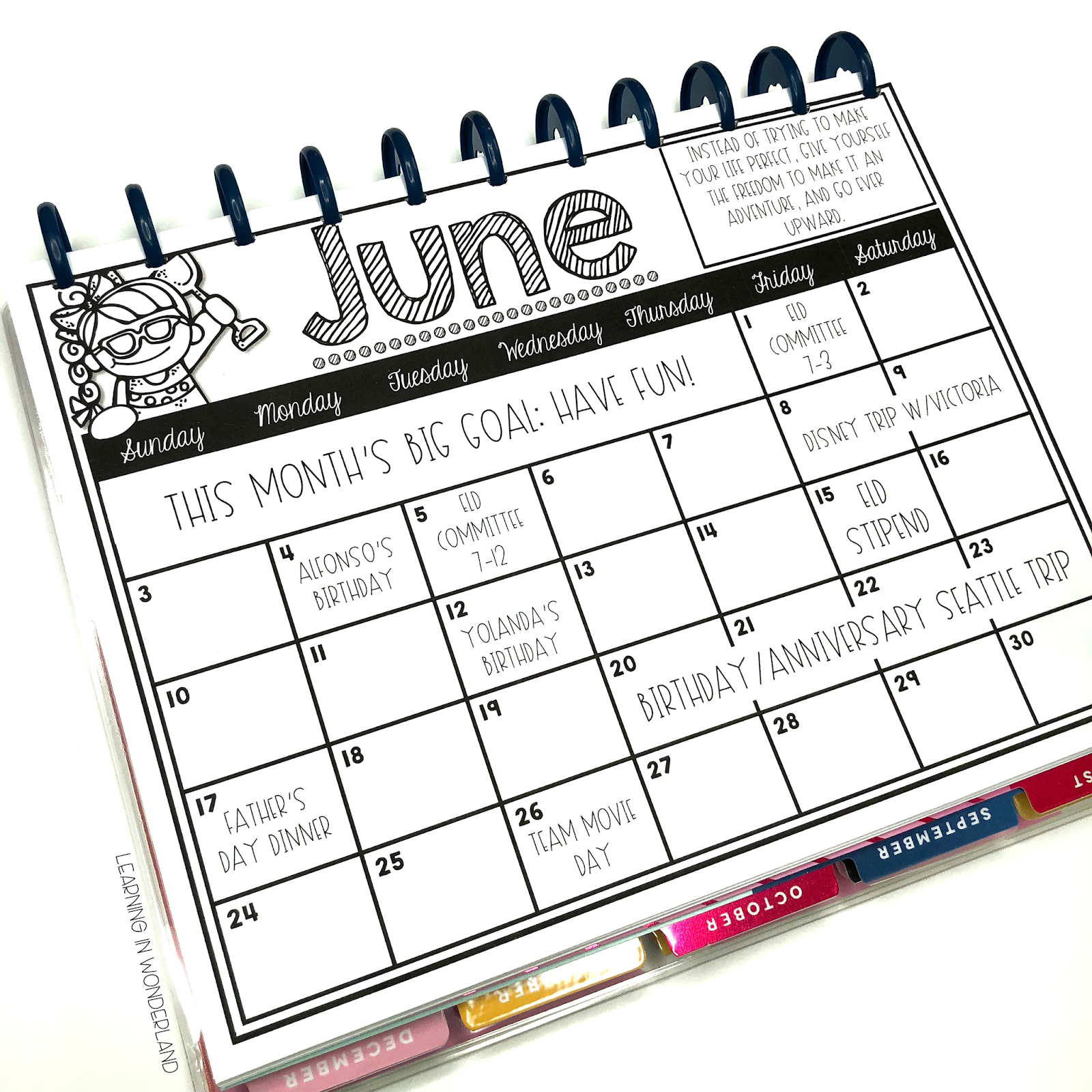 Teacher Planner Calendar