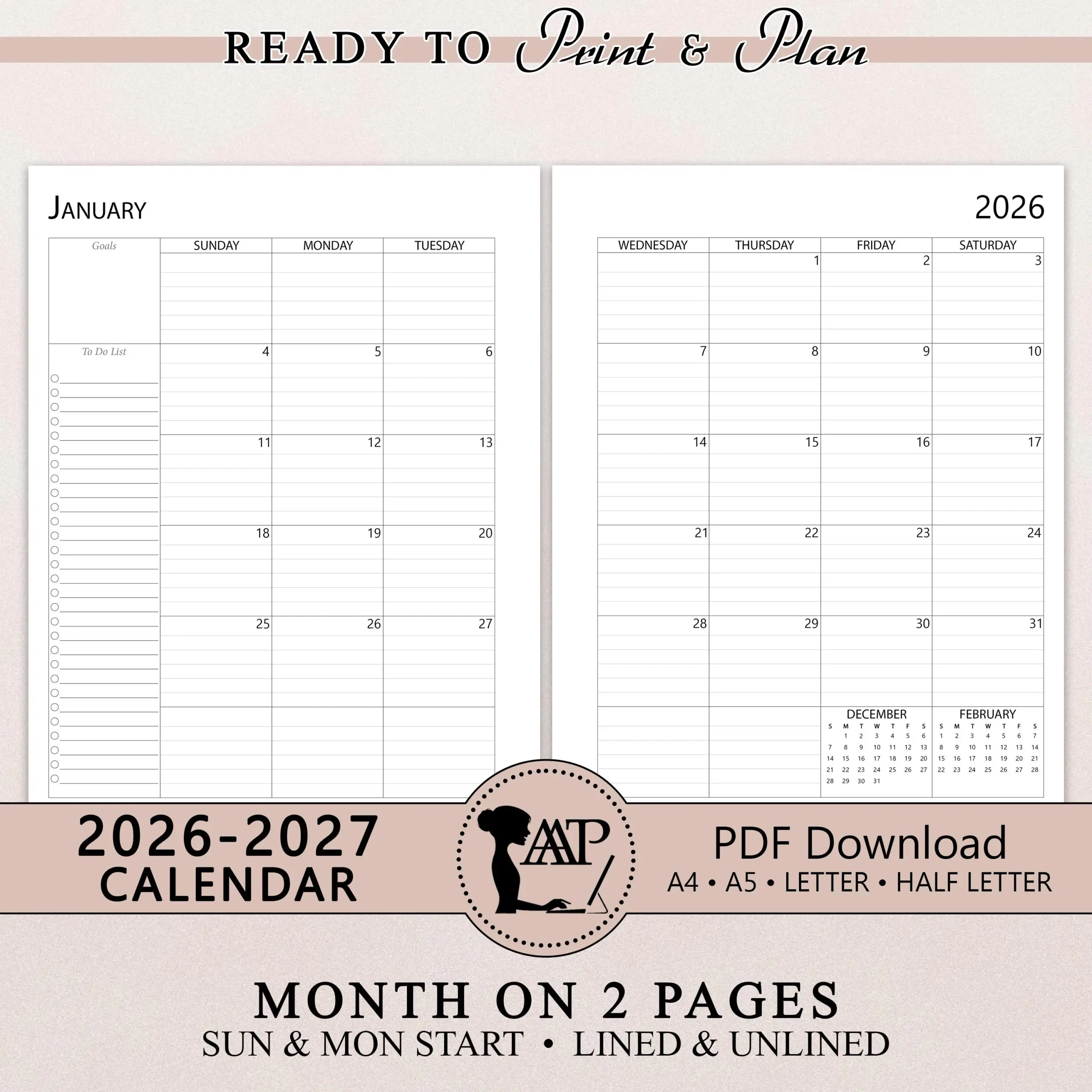 Sunday Planner Etsy