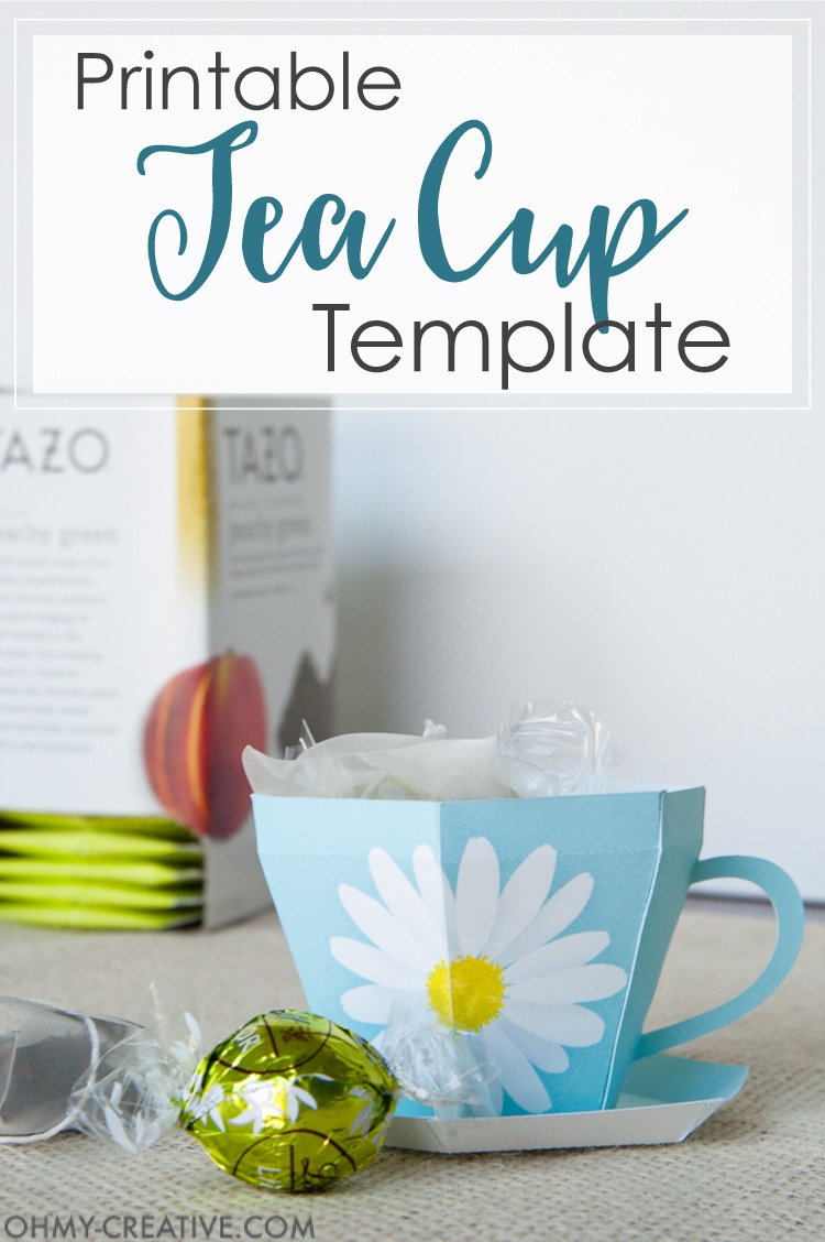 Printable Paper Teacup Template