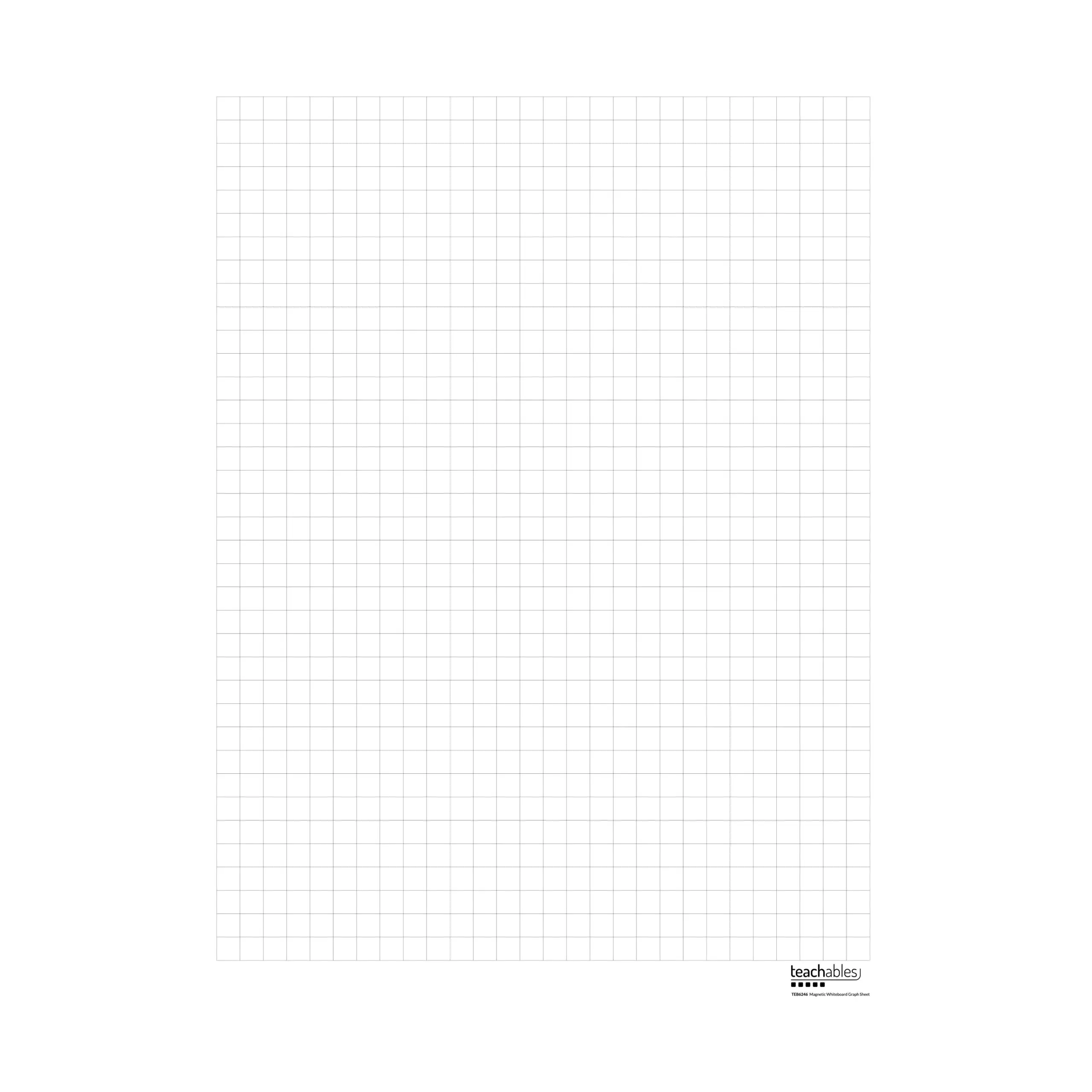 Teachables Magnetic Whiteboard Graph Sheet Classroom Resource