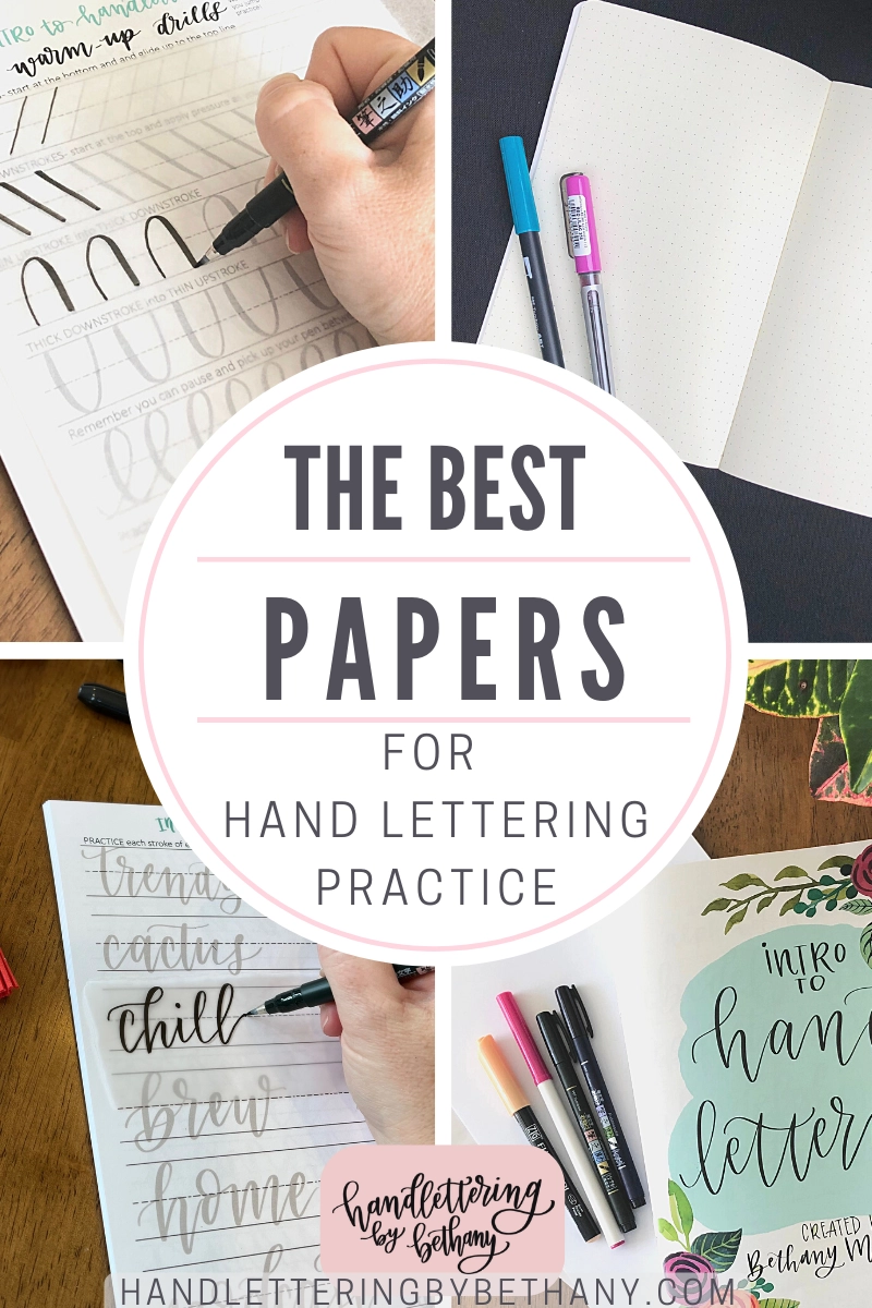 The Best Papers For Brush Pen Lettering And Hand Lettering Hand 