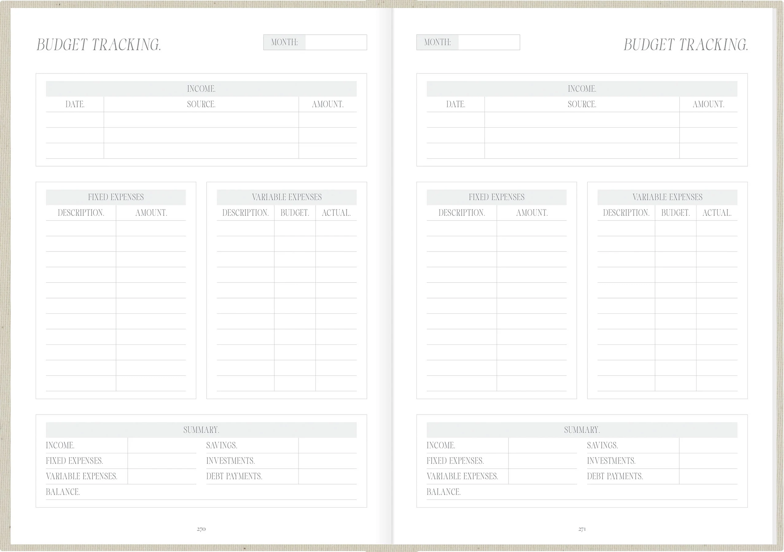 The Daily Planner Undated Productivity Method