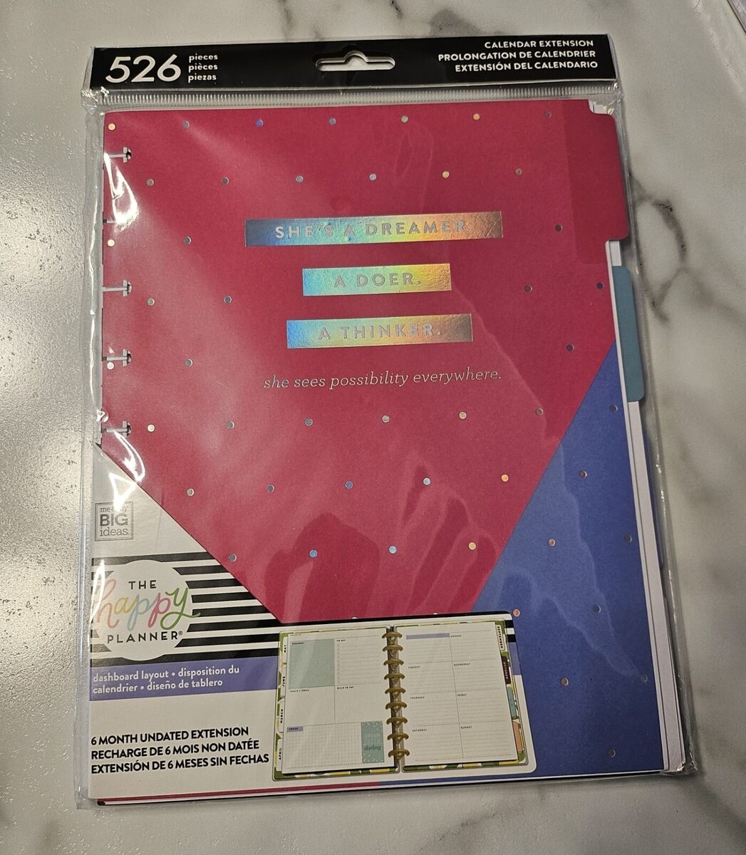 Happy Planner Undated Calendar Extension