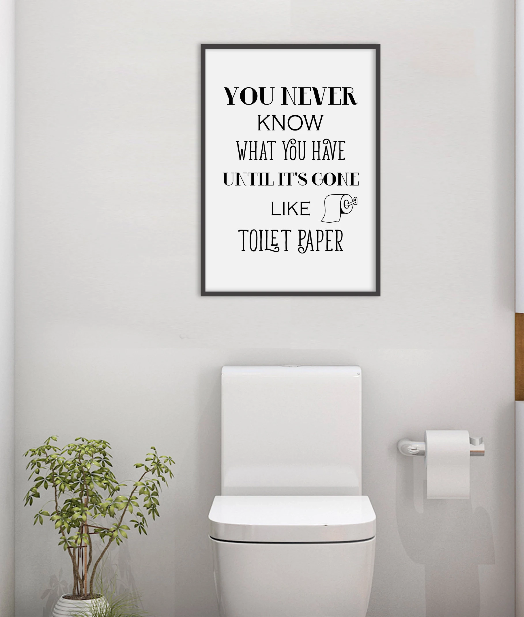 Toilettenpapier Zitate Toilettenpapier Rollen Typografie Bad 