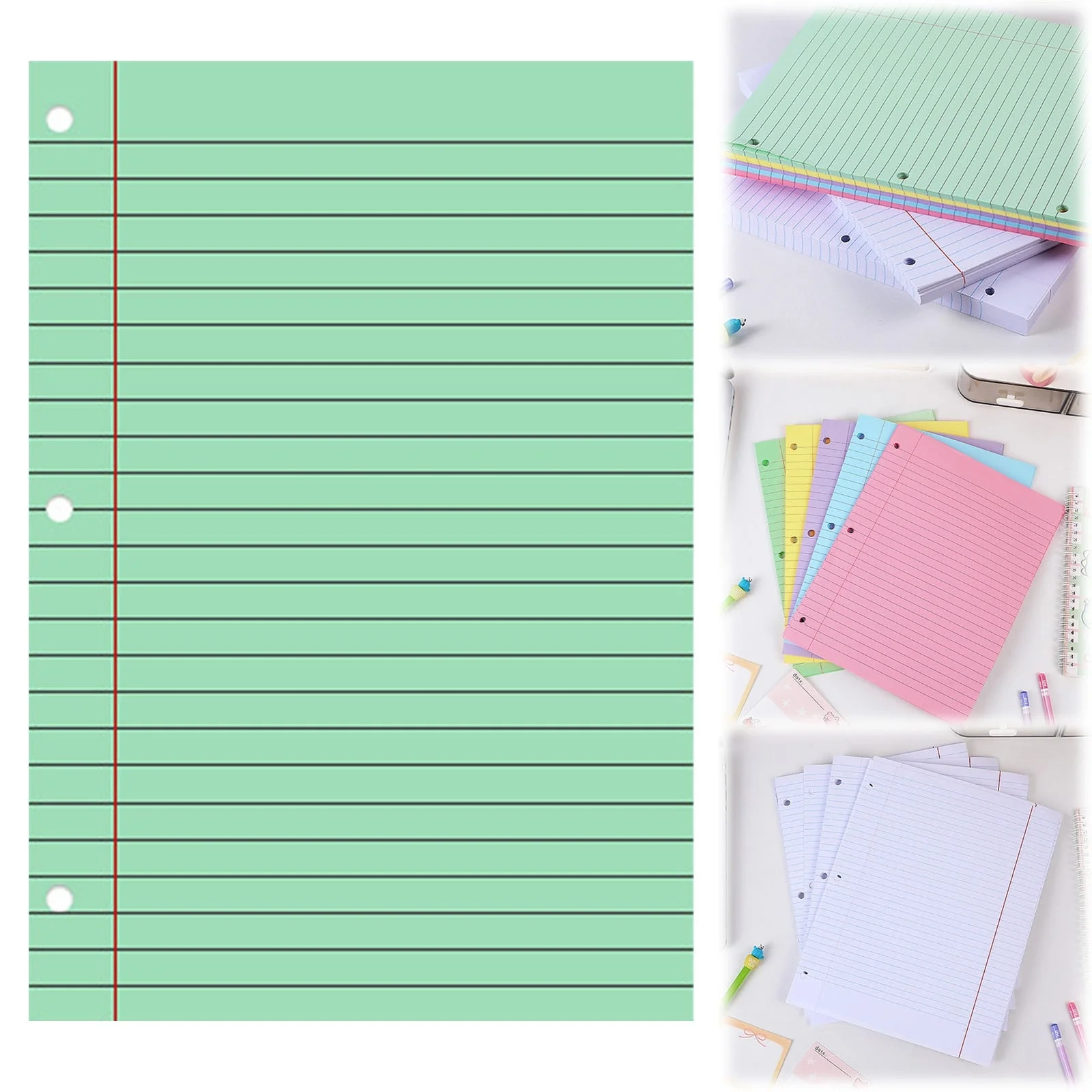 3 Hole Punched Lined Paper