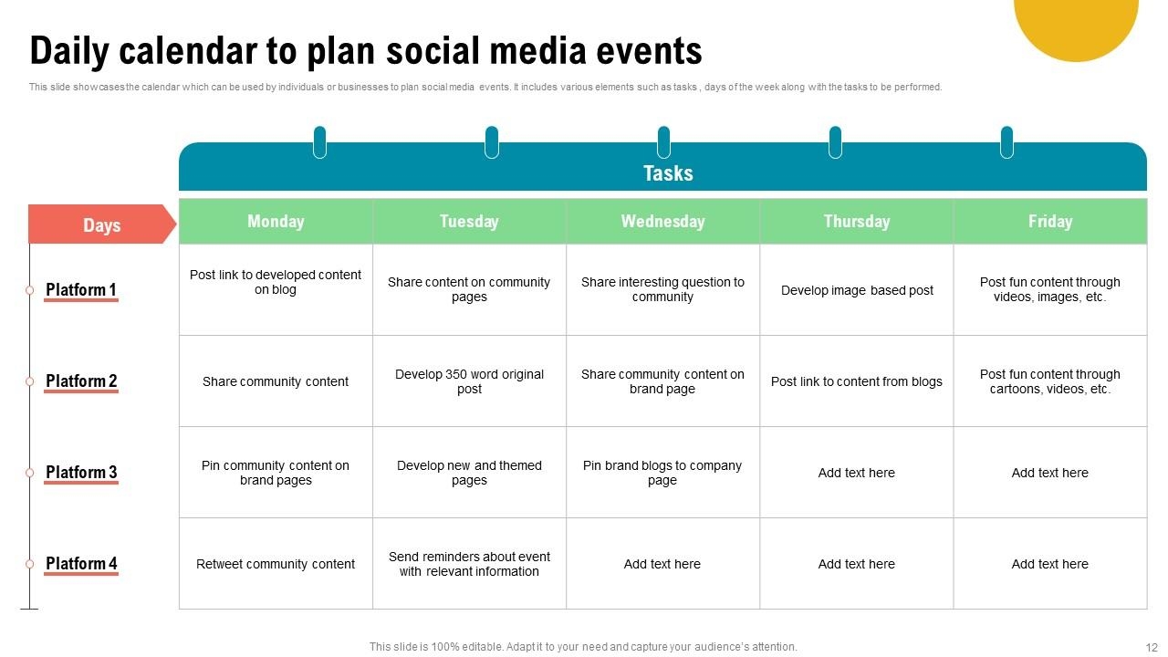 Top 10 Social Media Event Plan PowerPoint Presentation Templates 