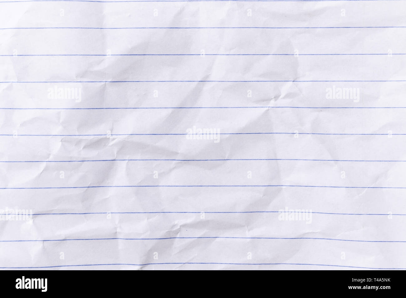 Wrinkled Lined Paper