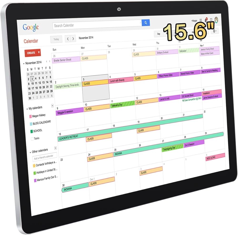 Electronic Daily Planner Calendar