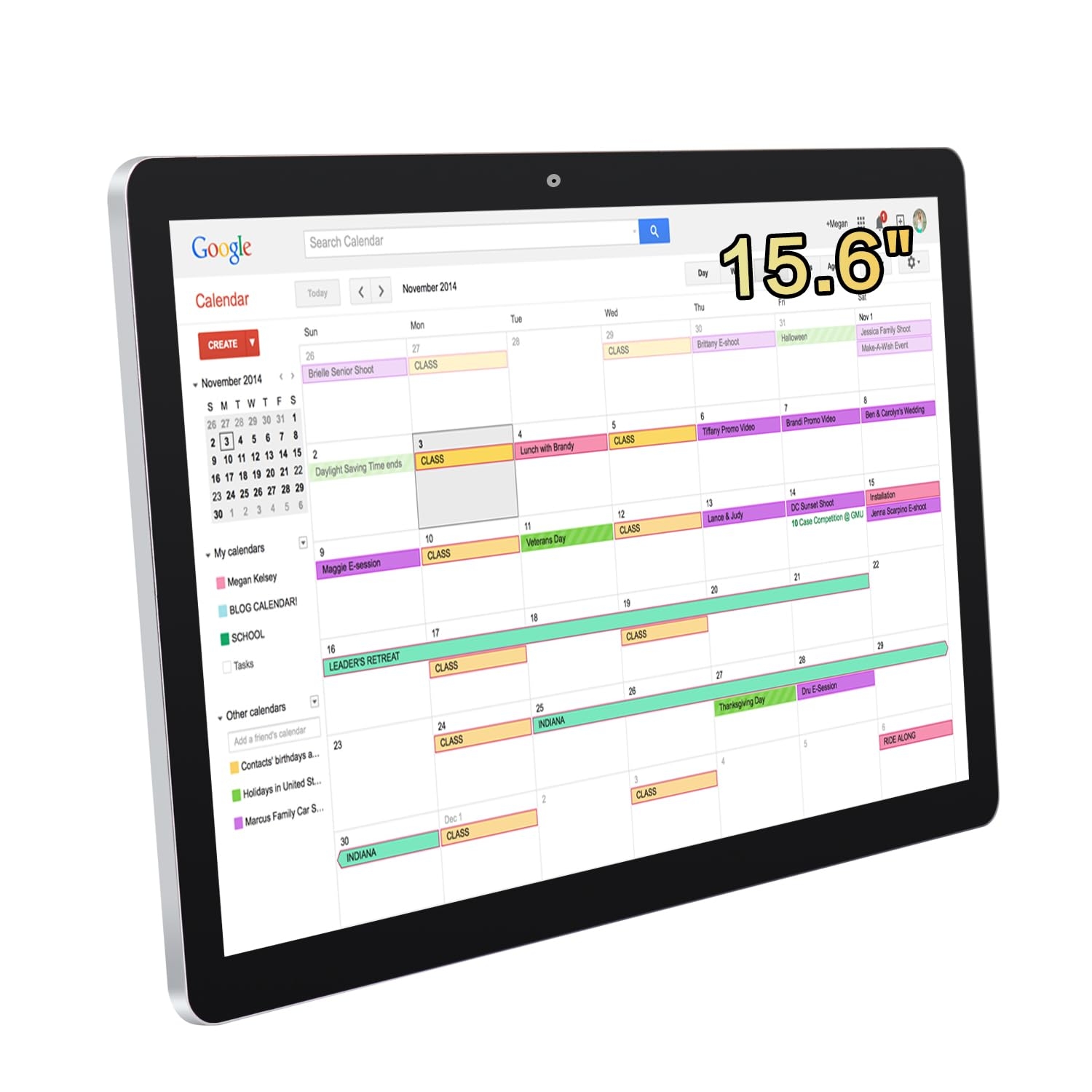 TouchWo Digital Calendar And Wall Planner 15 6 Smart Whiteboard 