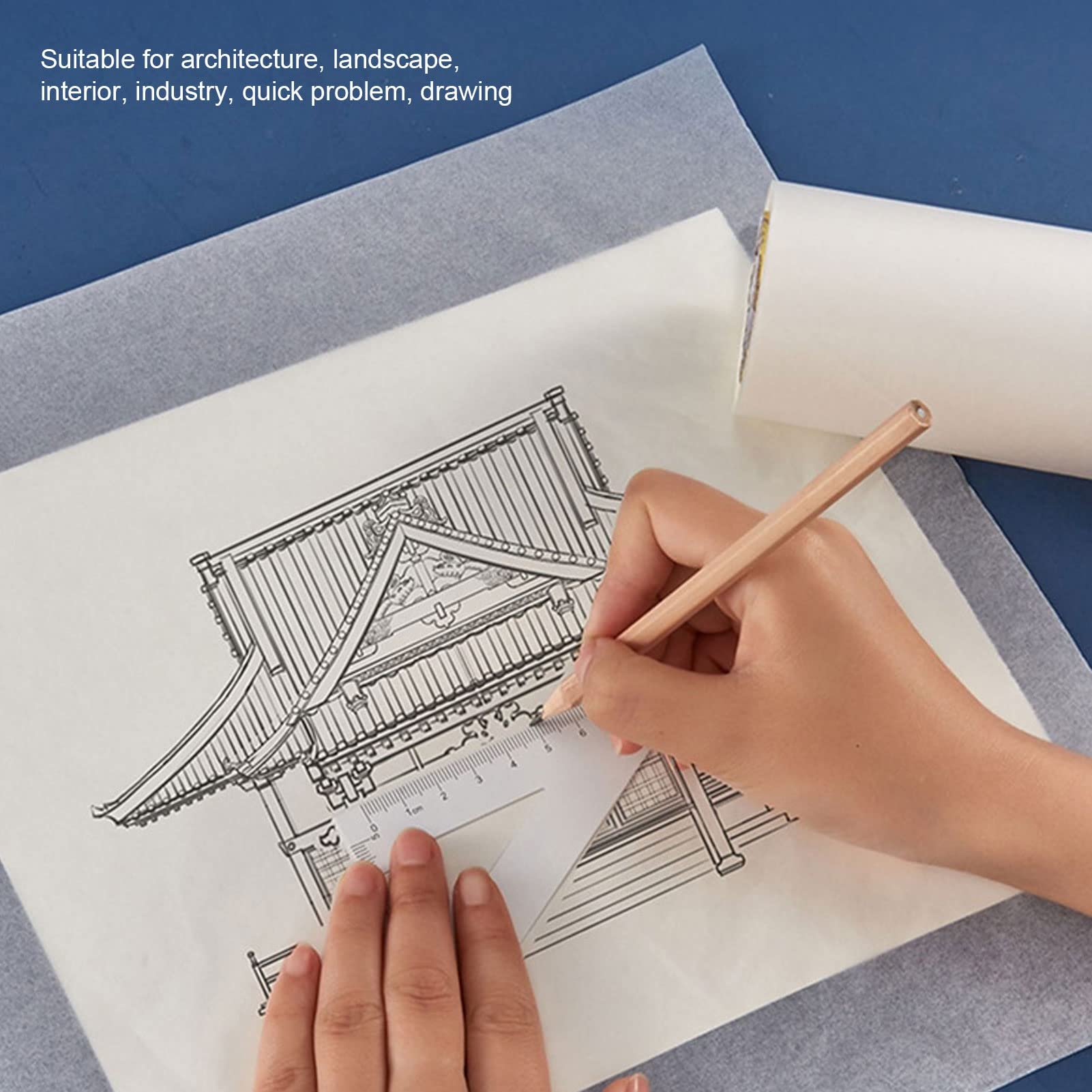 Tracing Paper Roll 78 Transparency Clear Paper Multilayer 