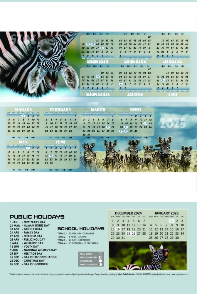Zebra Print Printable Calendar For November