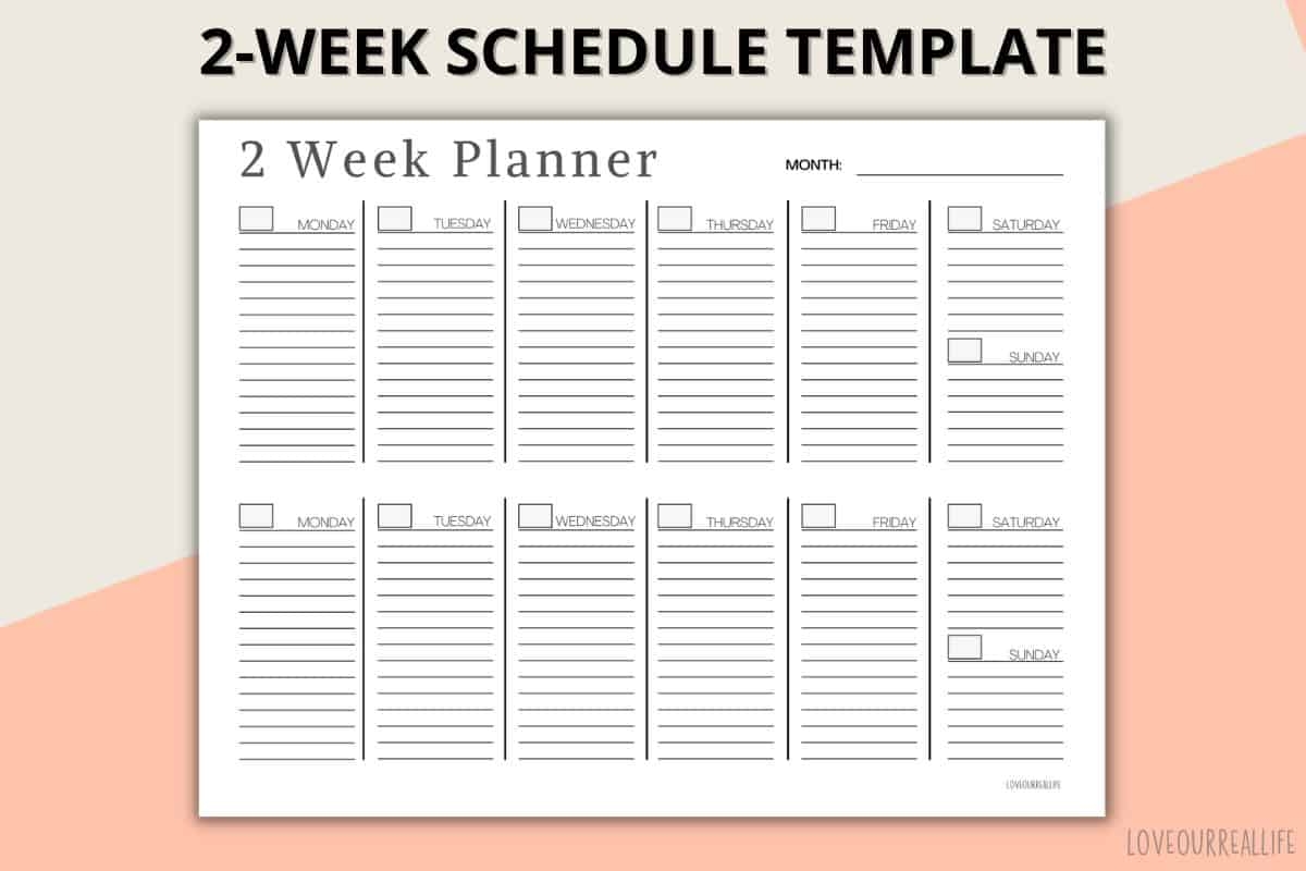 Free Printable Scheduling Calendar