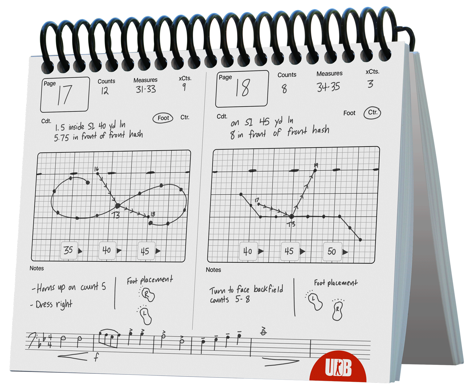 Marching Band Drill Paper Printable