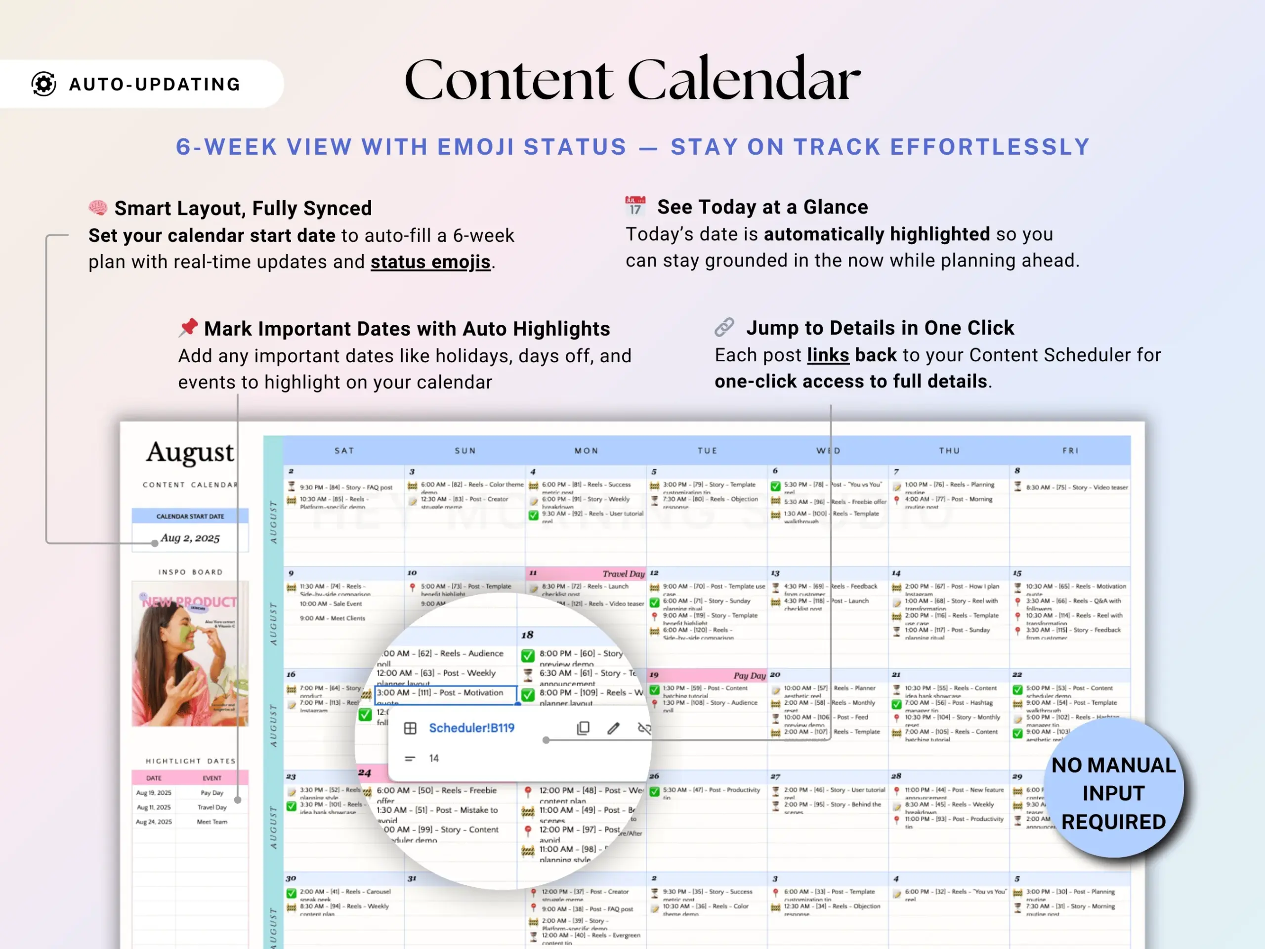 Ultimate Social Media Content Planner Google Sheets amp Excel 