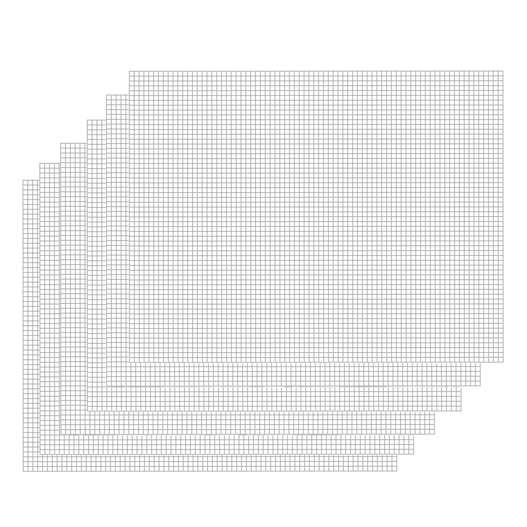 UYST 6 St ck Cross Stitch Plastic Canvas Plastic Canvas Sticken Plastik Blank Rug Hooking Mesh Kariert F r Stickerei Basteln Stricken Cross Stitch 